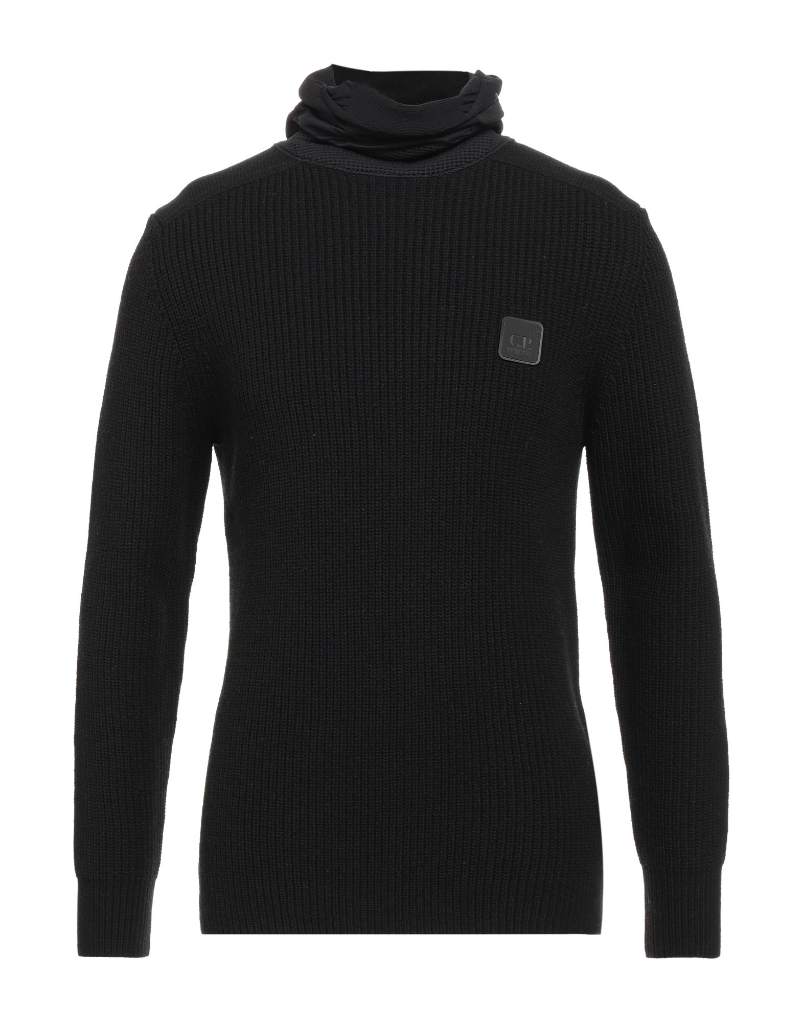 마이크로파이버, 니트 소재, 미디엄웨이트 니트, 리브(rib) 조직, 디테쳐블 디테일, 브랜드 로고, 솔리드 컬러, 터틀넥, 롱 슬리브, 포켓 없음. 이미지