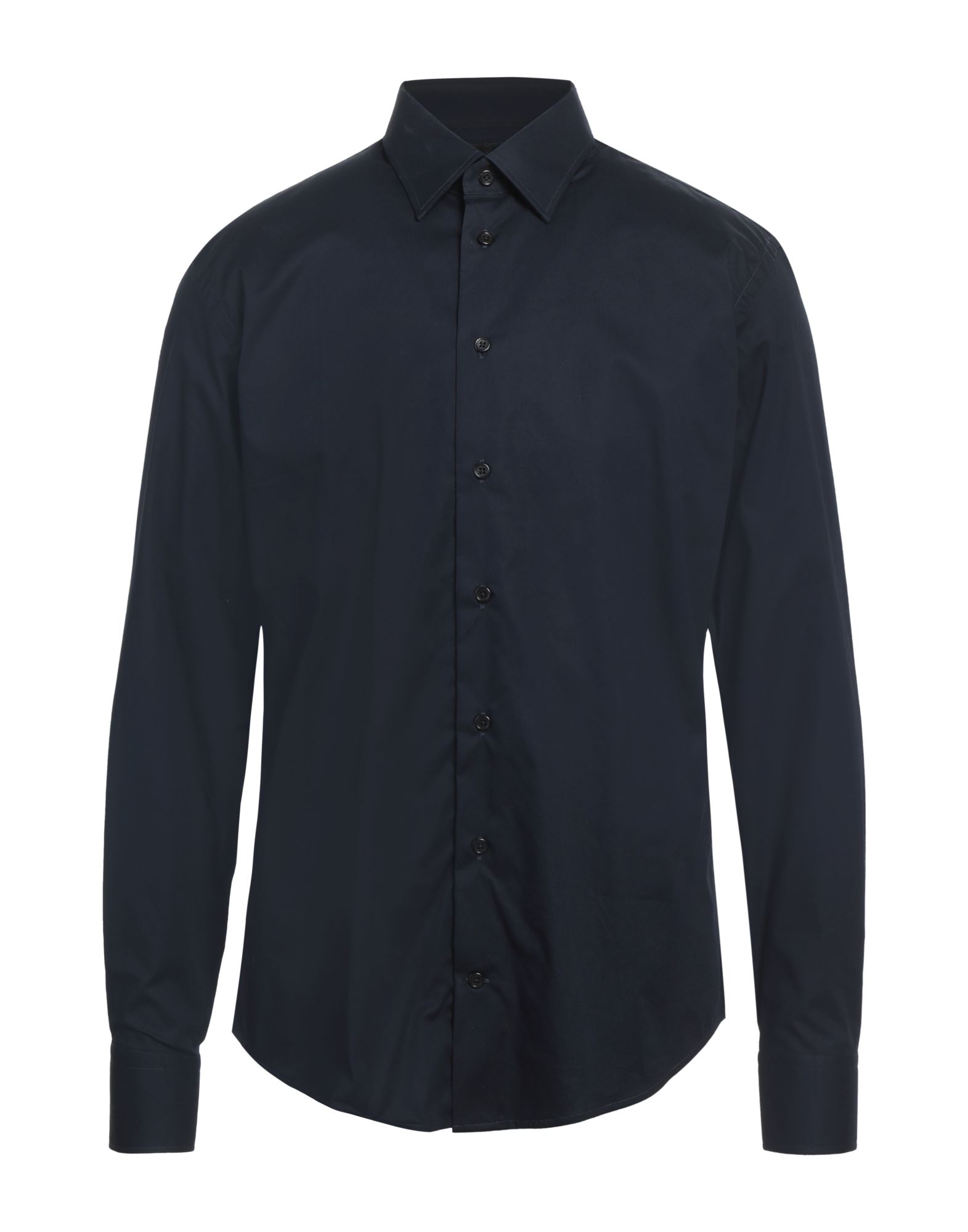 슬림 셔츠, 우븐, 솔리드 컬러, 장식 부착 없음, 클래식 칼라, 롱 슬리브, 버튼 여밈, 스트레치, 세탁기 세탁 또는 드라이클리닝, 건조기 사용불가. 이미지