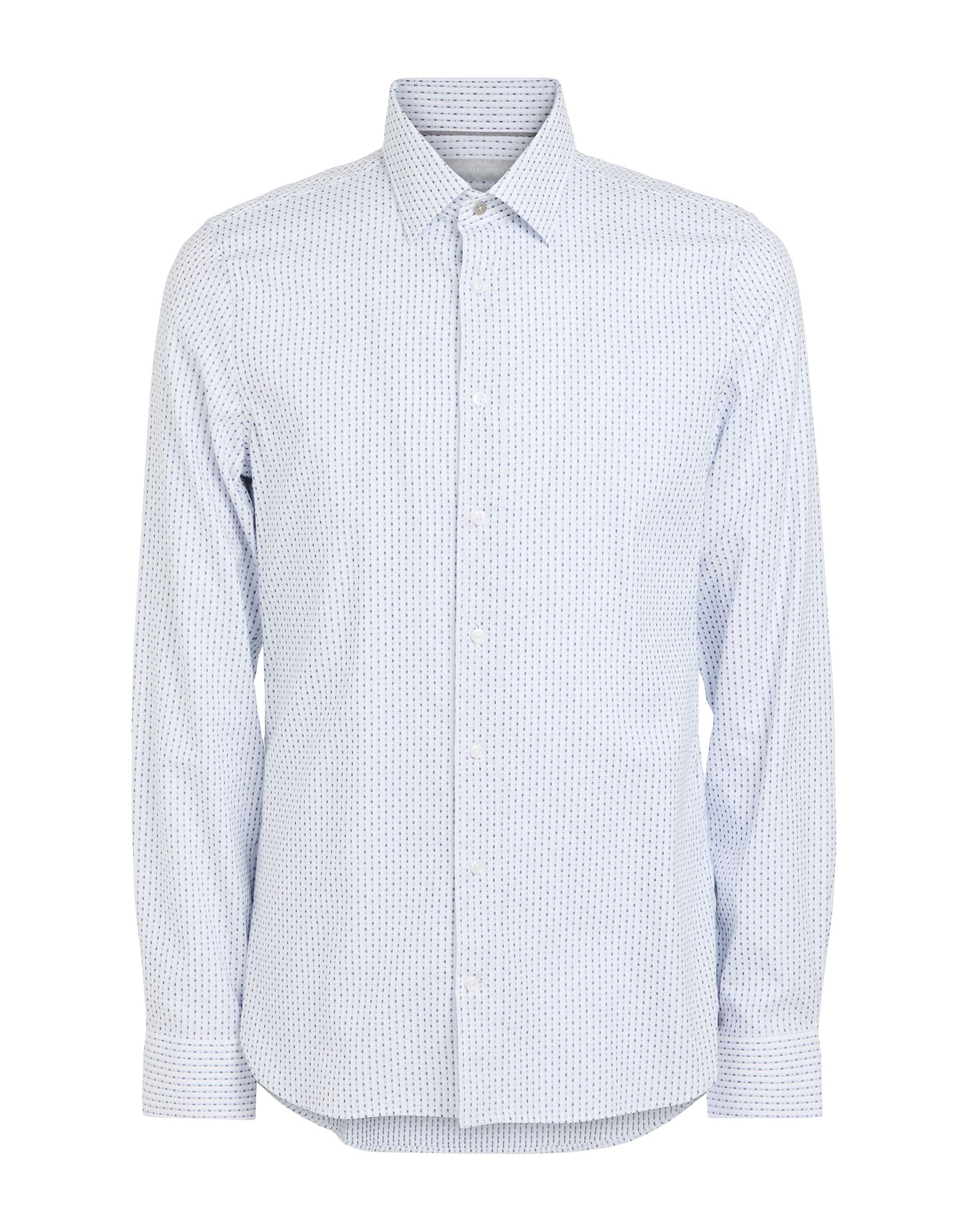 슬림 셔츠, 우븐, 투톤 패턴, 장식 부착 없음, 클래식 칼라, 롱 슬리브, 버튼 커프스, 버튼 여밈, 스트레치, 세탁기 세탁 또는 드라이클리닝, 표백 금지, 건조기 사용불가. 이미지