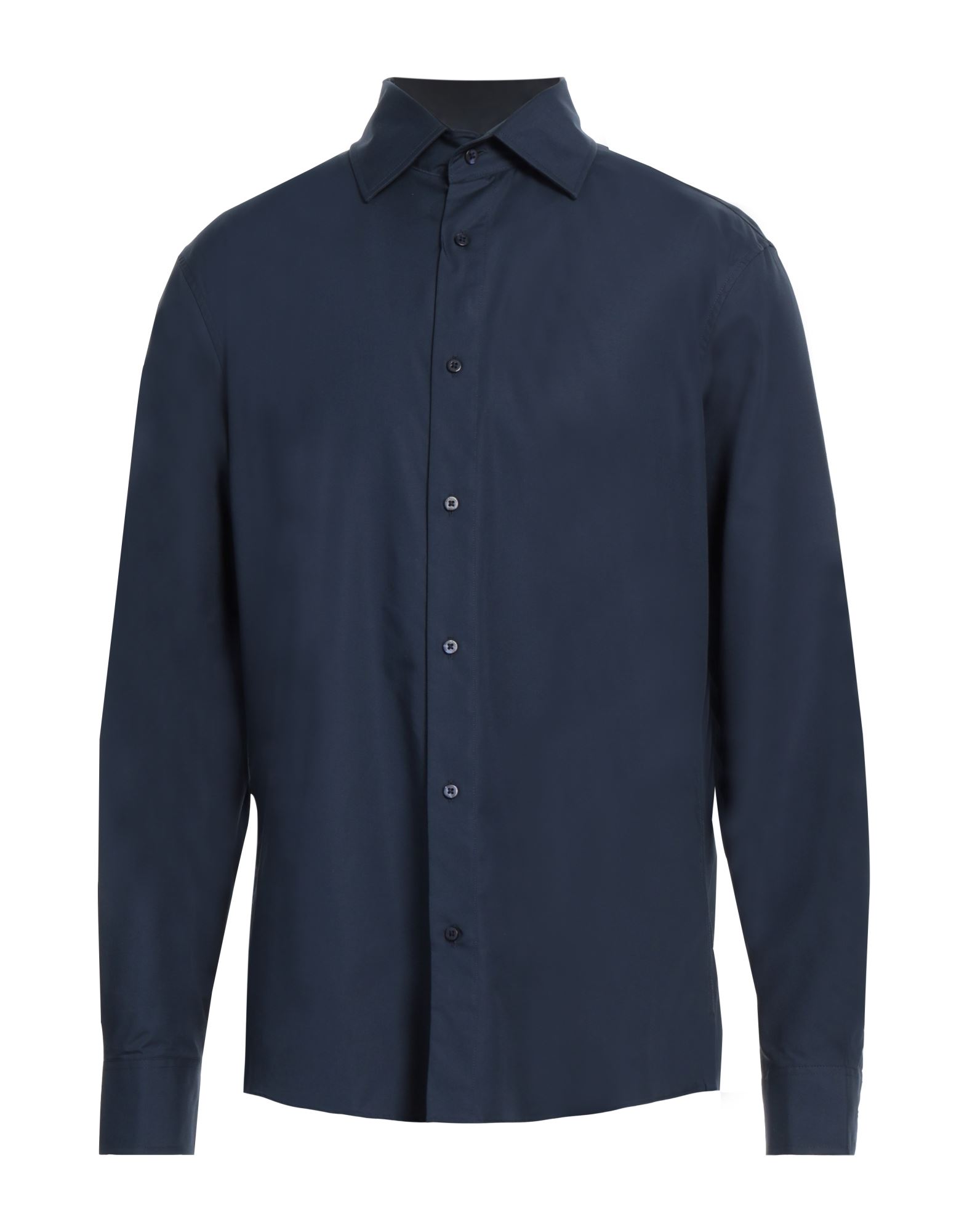 레귤러 셔츠, 트윌, 장식 부착 없음, 솔리드 컬러, 클래식 칼라, 롱 슬리브, 버튼 커프스, 버튼 여밈, 포켓 없음, 세탁기로 세탁, 표백 금지, 건조기 사용불가. 이미지