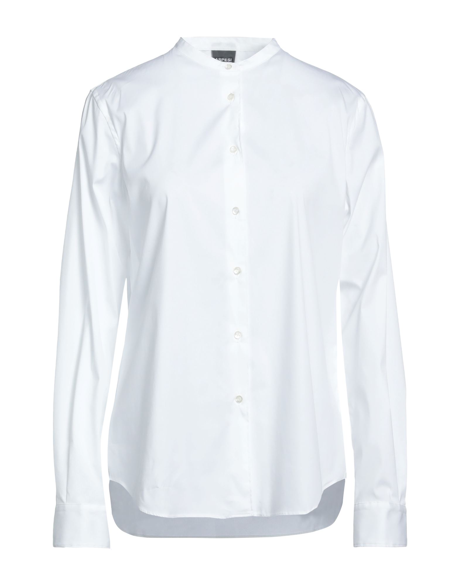 셔츠, 포플린, 솔리드 컬러, 장식 부착 없음, 스탠드 칼라, 롱 슬리브, 버튼 여밈, 스트레치, 이 브랜드는 사이즈가 작게 나옵니다. 이미지