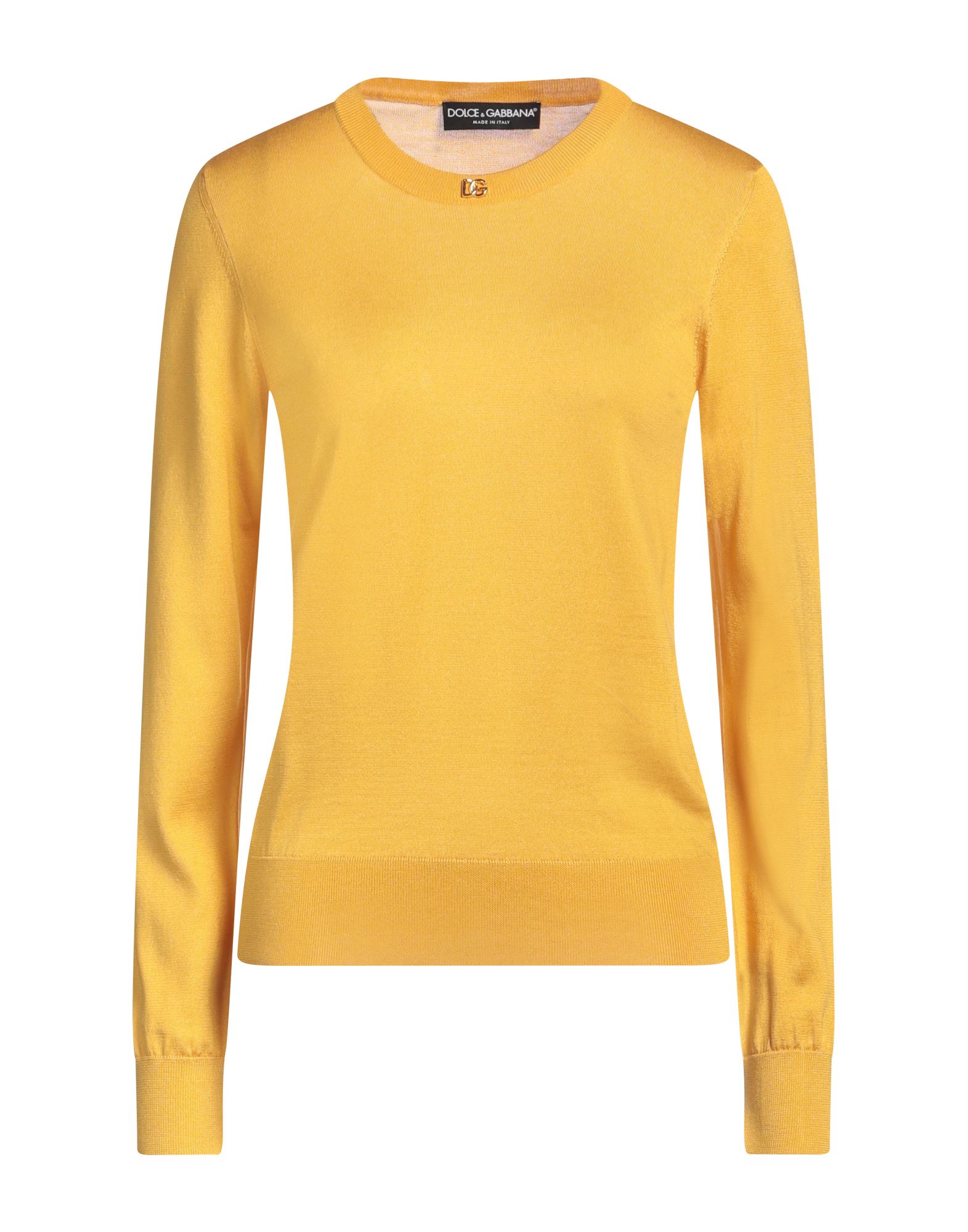 니트 소재, 라이트웨이트 니트, 솔리드 컬러, 브랜드 로고, 크루넥, 롱 슬리브, 드라이클리닝, 표백 금지, 건조기 사용불가. 이미지