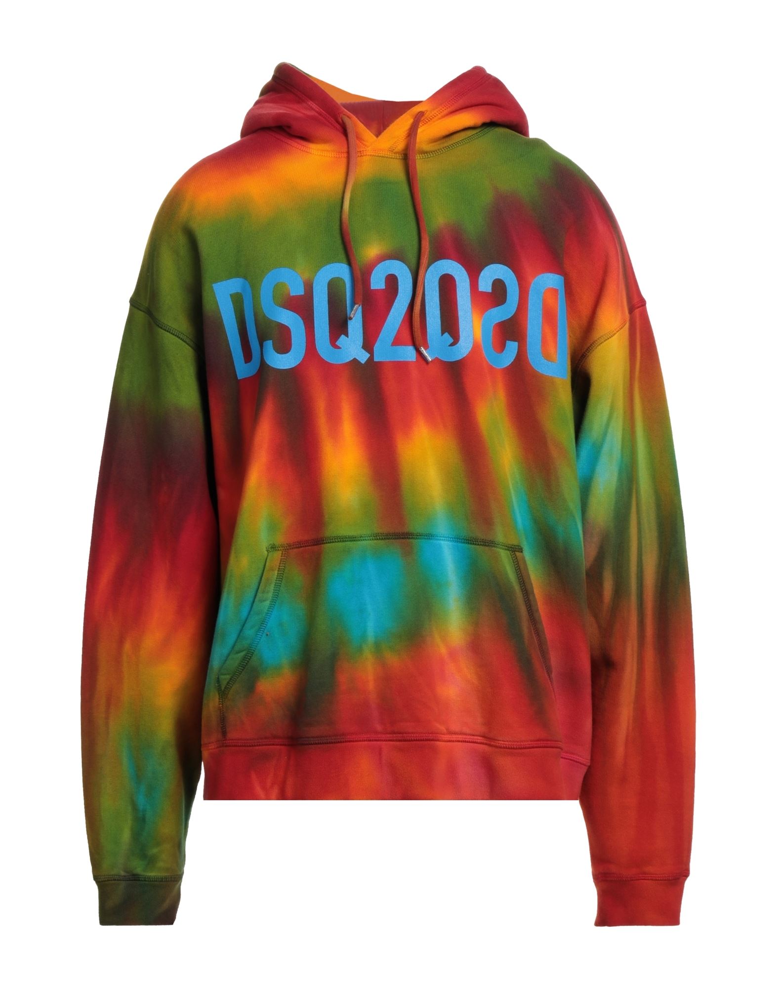 플리스, 프린트, 브랜드 로고, 멀티컬러 패턴, 후드, 롱 슬리브, 기모 플리스 소재 내부, 포켓 1개. 이미지