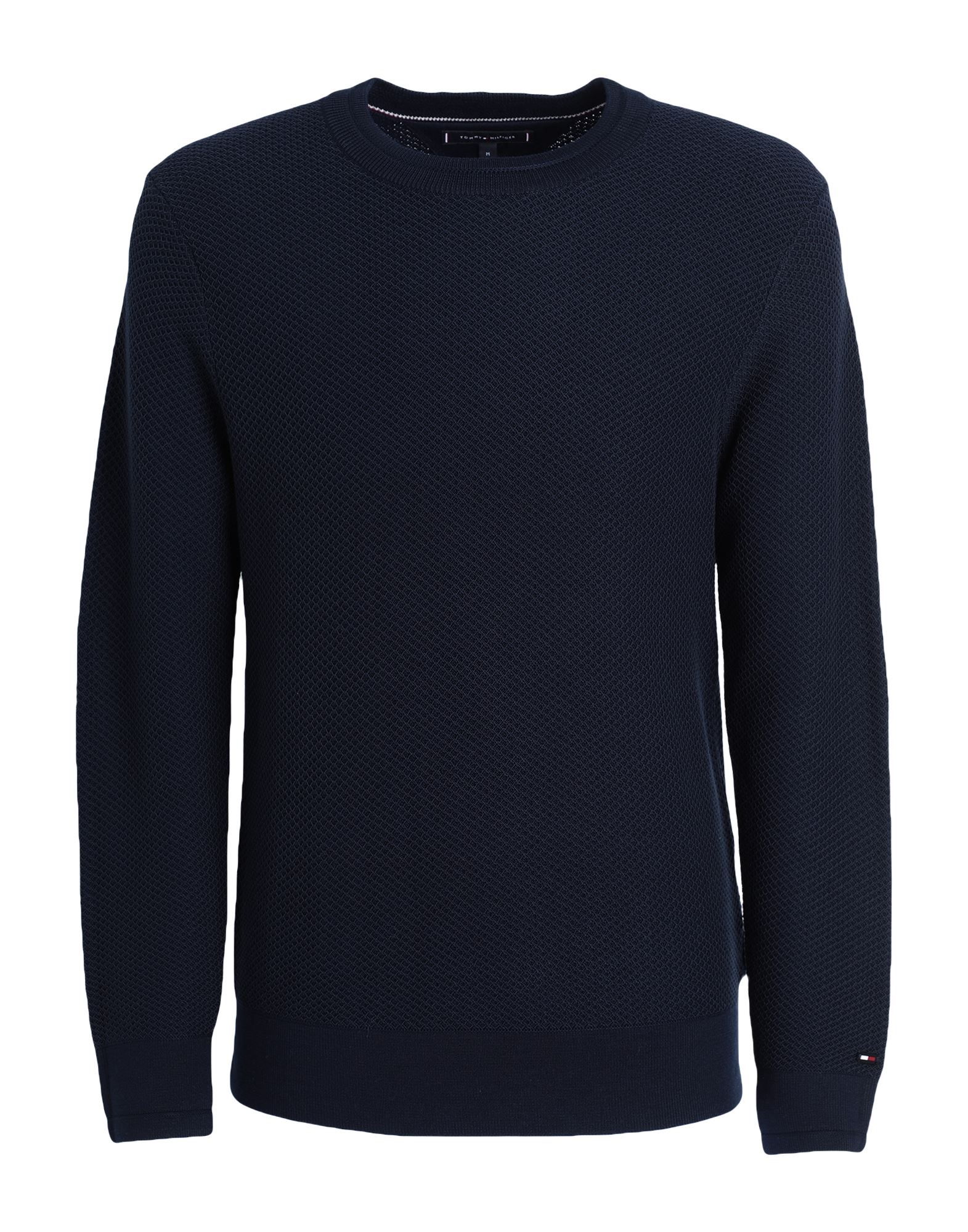 니트 소재, 라이트웨이트 니트, 브랜드 로고, 솔리드 컬러, 크루넥, 롱 슬리브, 포켓 없음, 라지 핏. 이미지