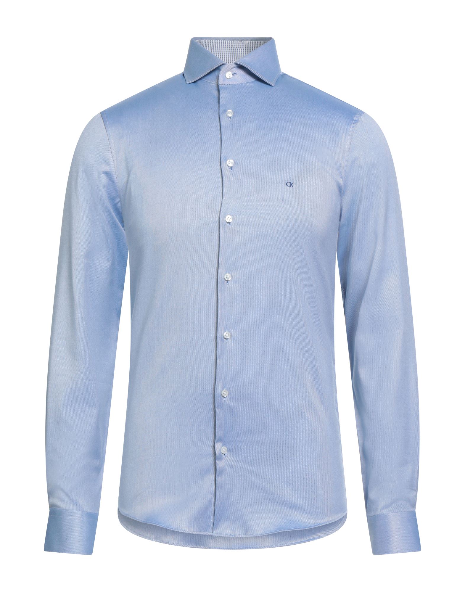 슬림 셔츠, 트윌, 솔리드 컬러, 자수 로고 장식, 클래식 칼라, 롱 슬리브, 버튼 커프스, 버튼 여밈, 세탁기로 세탁, 표백 금지, 건조기 사용가능, 다림질 금지, 이 브랜드는 사이즈가 크게 나옵니다. 이미지