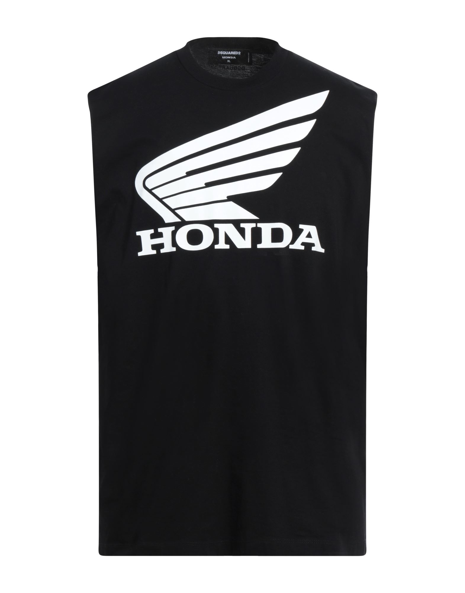 패턴 티셔츠, 저지, 프린트 디테일 솔리드 컬러, 브랜드 로고, 크루넥, 슬리브리스, 세탁기로 세탁, 표백 금지, 건조기 사용불가. 이미지