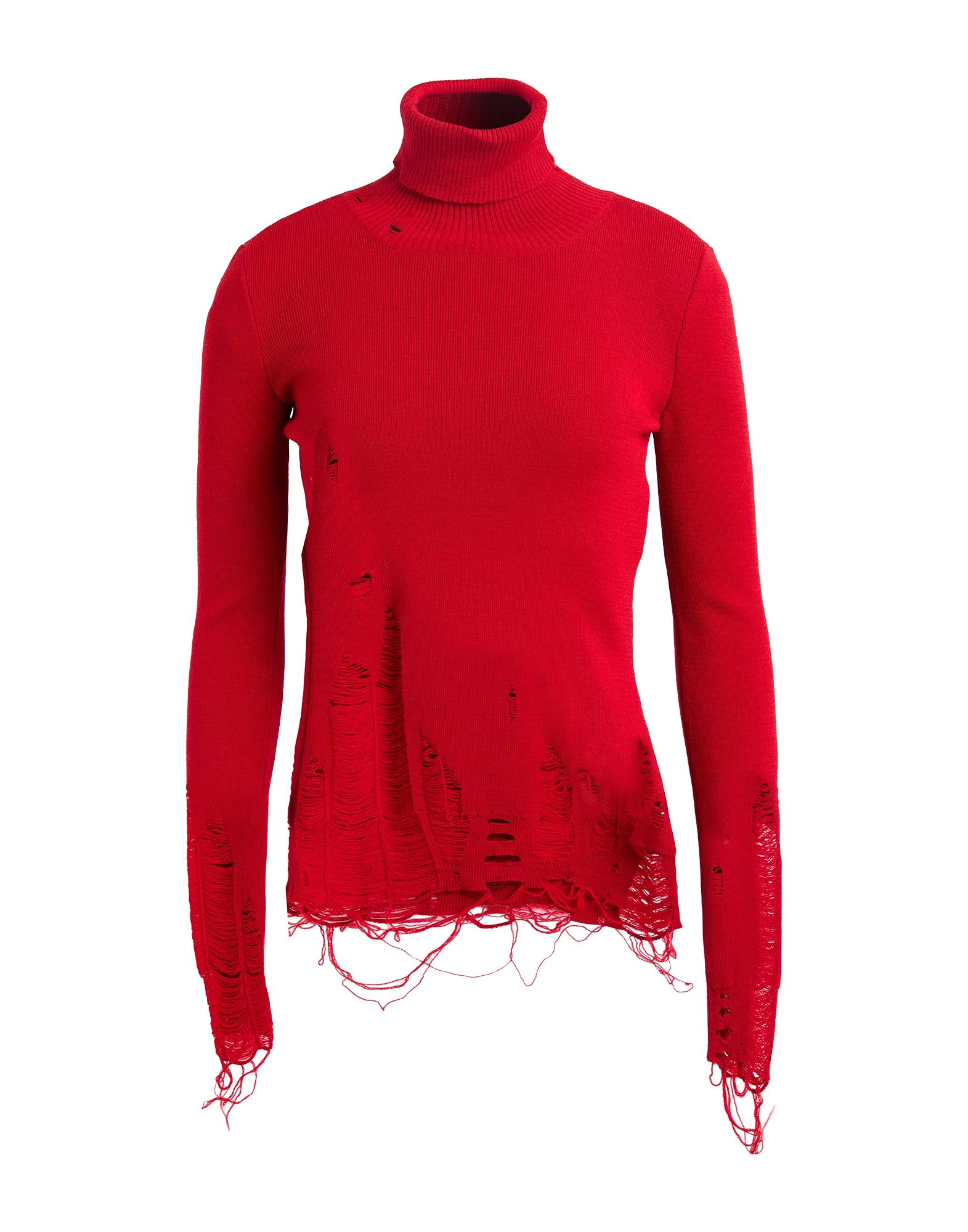 니트 소재, 라이트웨이트 니트, 디스트레스드 효과, 장식 부착 없음, 솔리드 컬러, 터틀넥, 롱 슬리브, 드라이클리닝, 표백 금지, 건조기 사용불가. 이미지