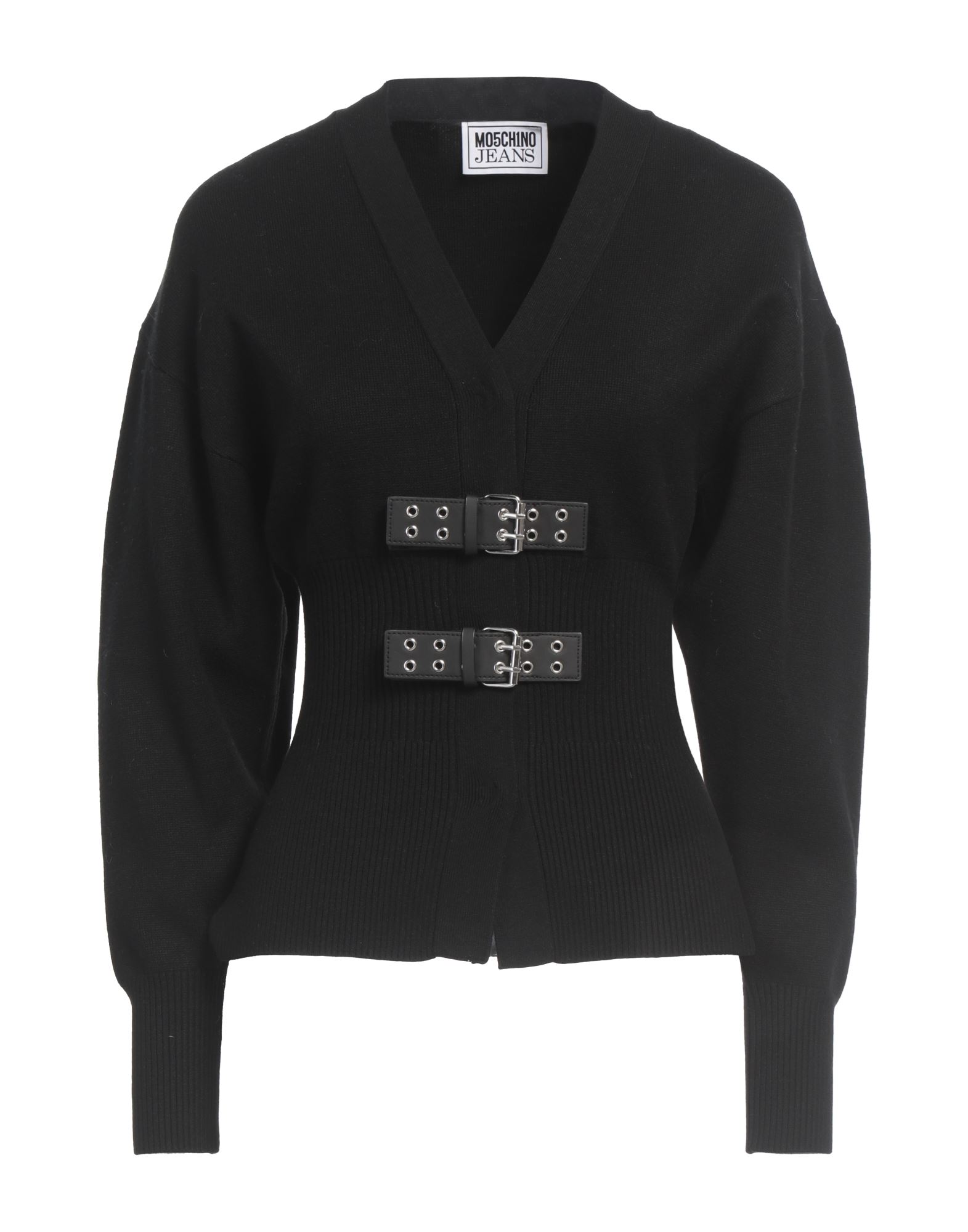 니트 소재, 라이트웨이트 니트, 장식 디테일 솔리드 컬러, 스트랩, 롱 슬리브, 스냅버튼 여밈, 손세탁, 표백 금지, 건조기 사용불가. 이미지