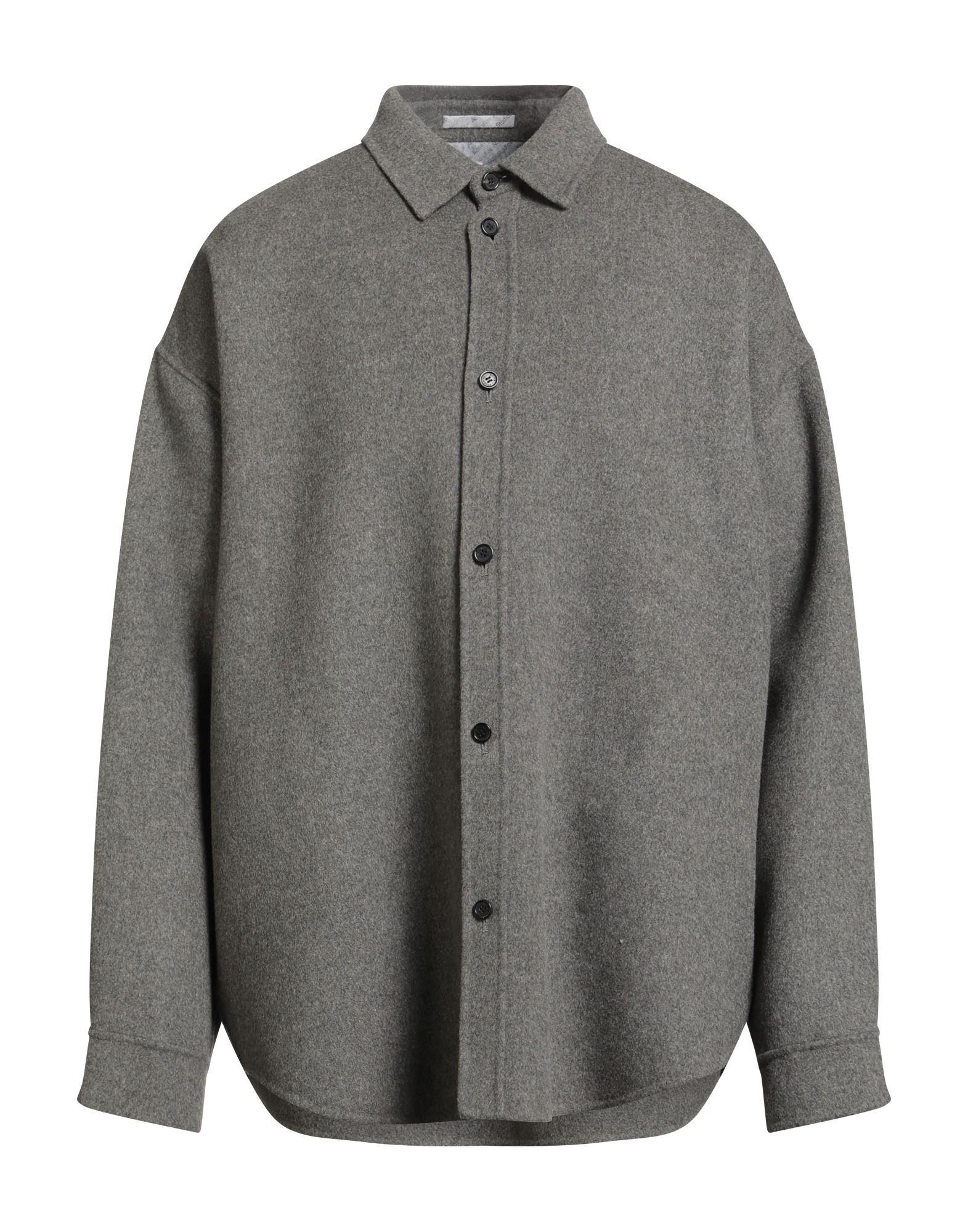 셔츠 자켓, 파일, 솔리드 컬러, 장식 부착 없음, 클래식 칼라, 롱 슬리브, 버튼 커프스, 버튼 여밈, 웰트 포켓, 드라이클리닝, 표백 금지, 건조기 사용불가, 다림질 금지, 이 브랜드는 사이즈가 크게 나옵니다. 이미지