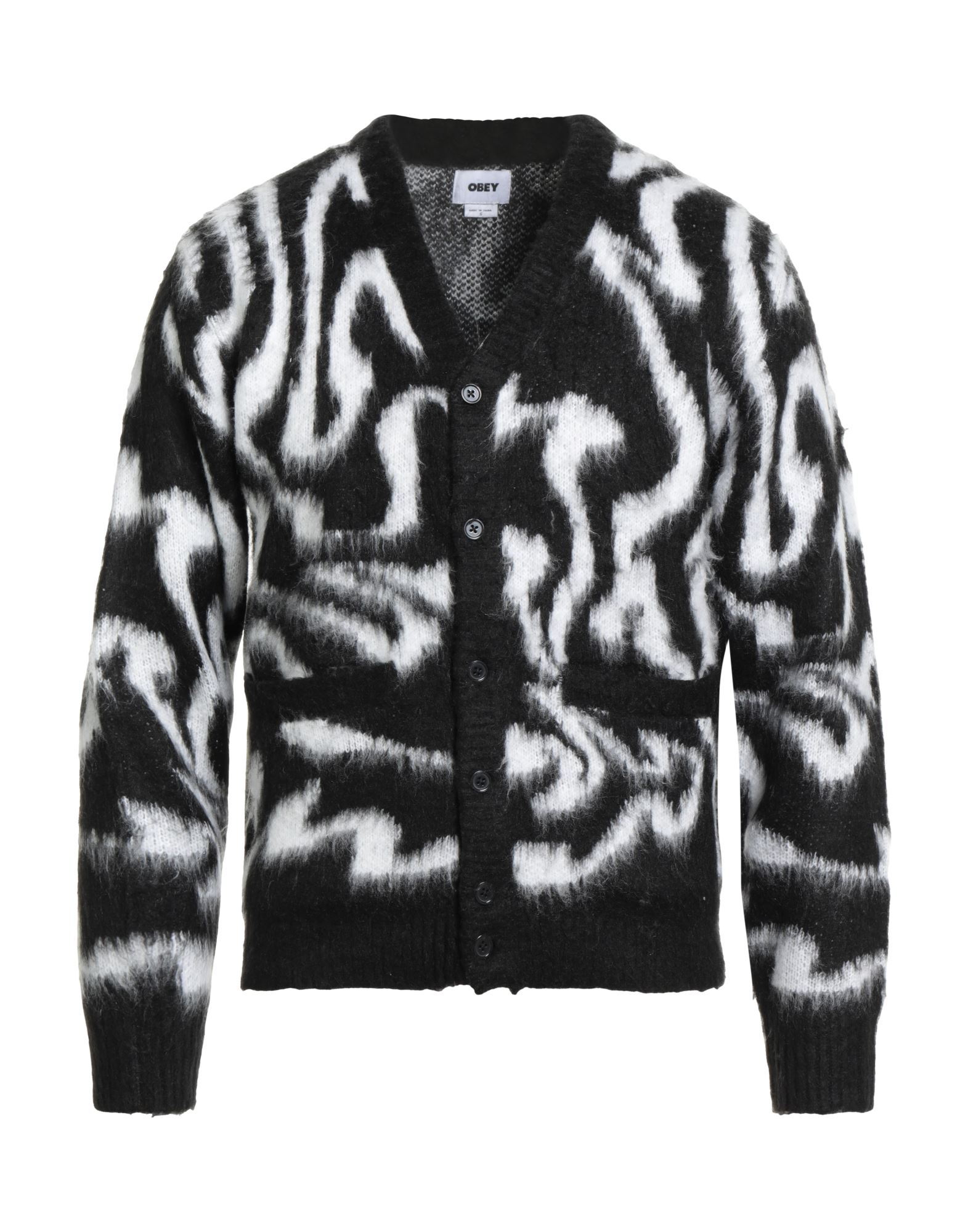 니트 소재, 브러시드 펠트, 장식 부착 없음, 투톤 패턴, 롱 슬리브, 버튼 여밈, 멀티 포켓, 손세탁, 표백 금지, 건조기 사용불가, 이 브랜드는 사이즈가 크게 나옵니다. 이미지