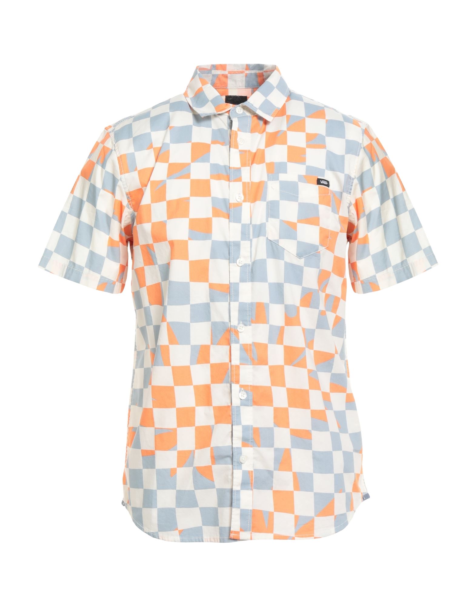 레귤러 셔츠, 우븐, 체크, 브랜드 로고, 클래식 칼라, 쇼트 슬리브, 버튼 여밈, 포켓 1개, 세탁기로 세탁, 건조기 사용가능, 이 브랜드는 사이즈가 크게 나옵니다. 이미지