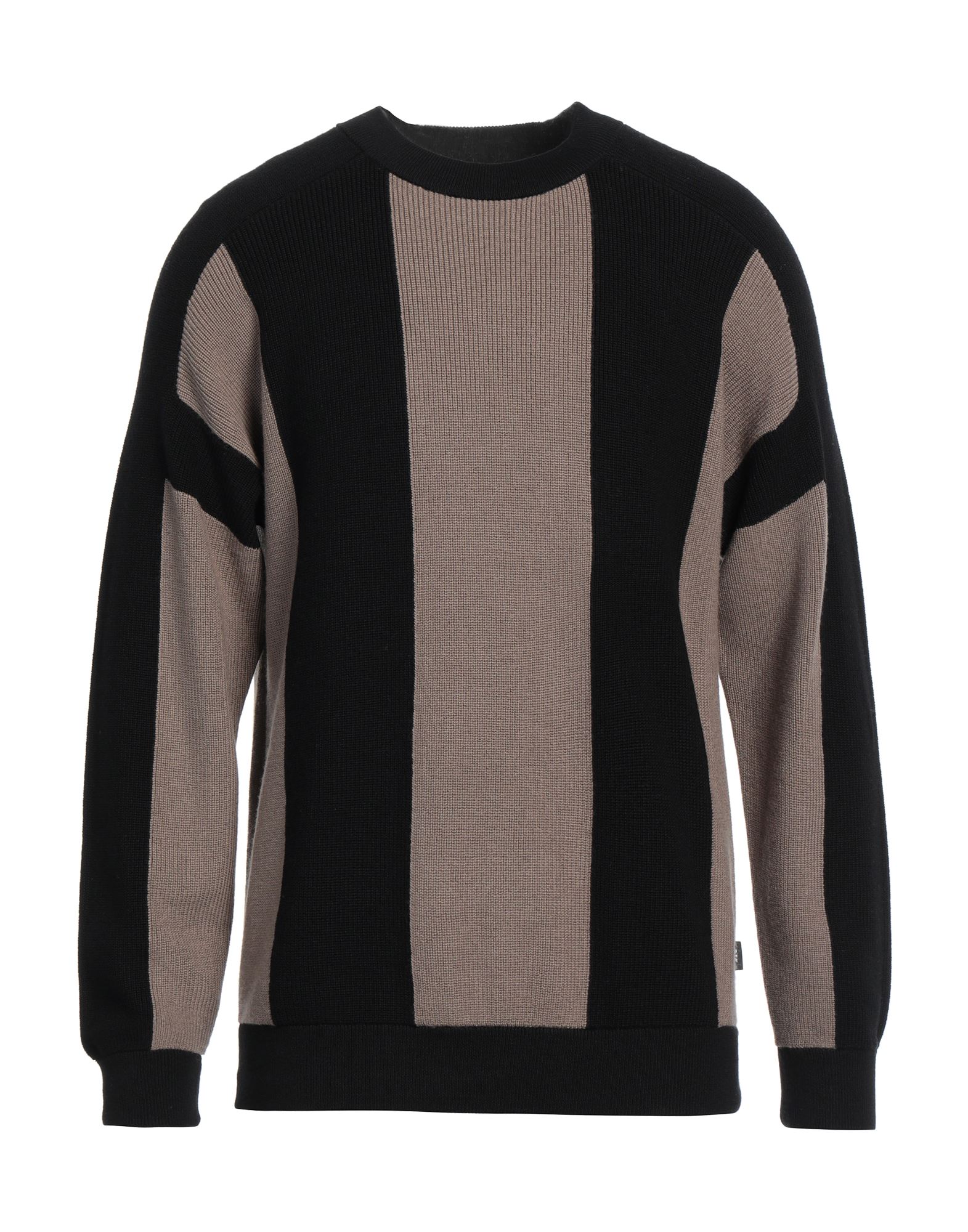 니트 소재, 라이트웨이트 니트, 장식 부착 없음, 스트라이프, 크루넥, 롱 슬리브, 손세탁, 표백 금지, 건조기 사용불가. 이미지