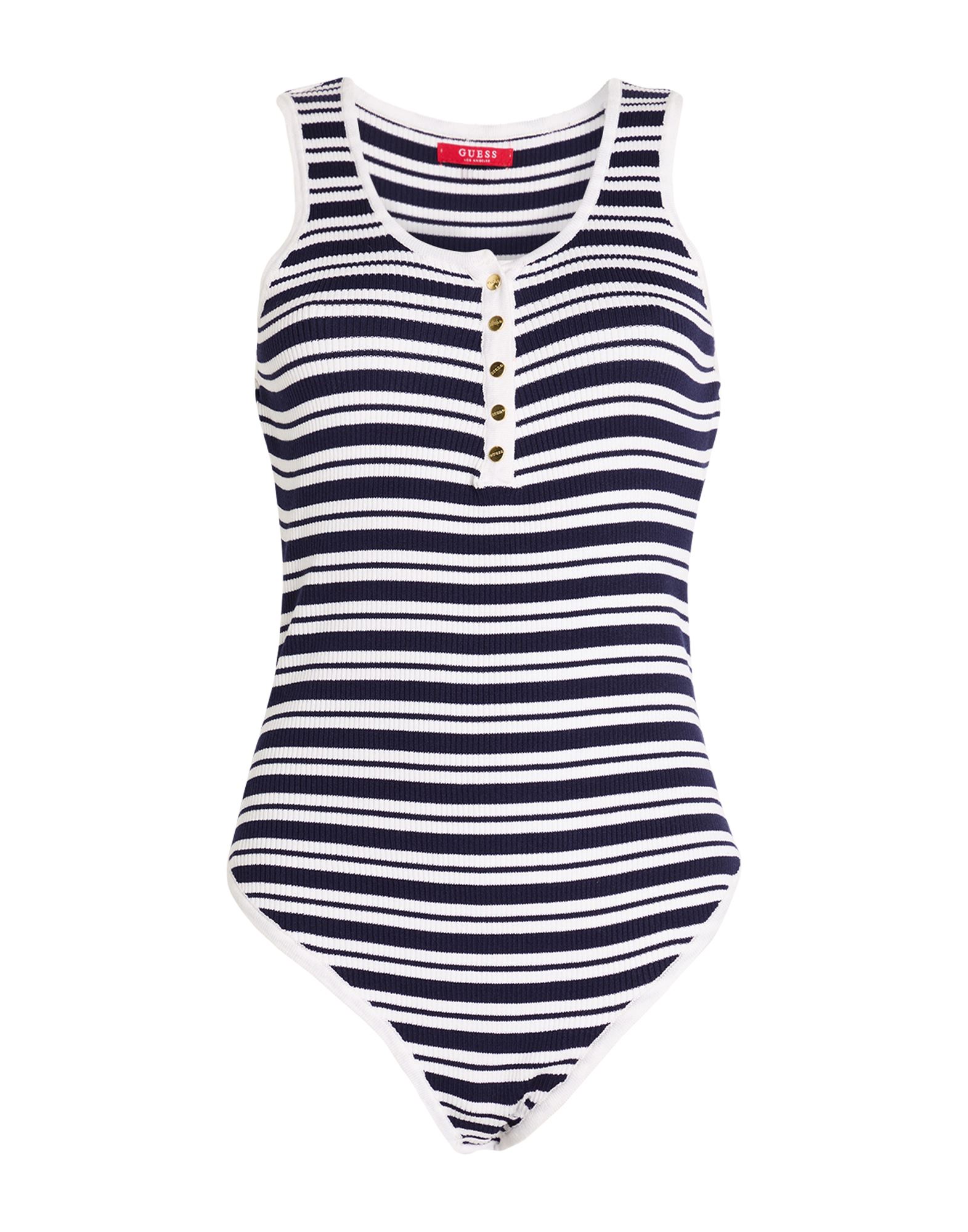 인타르시아 니트, 리브(rib) 조직, 라이트웨이트 니트, 스트라이프, 장식 부착 없음, 크루넥, 슬리브리스, 스냅버튼 여밈, 손세탁, 표백 금지, 건조기 사용불가. 이미지