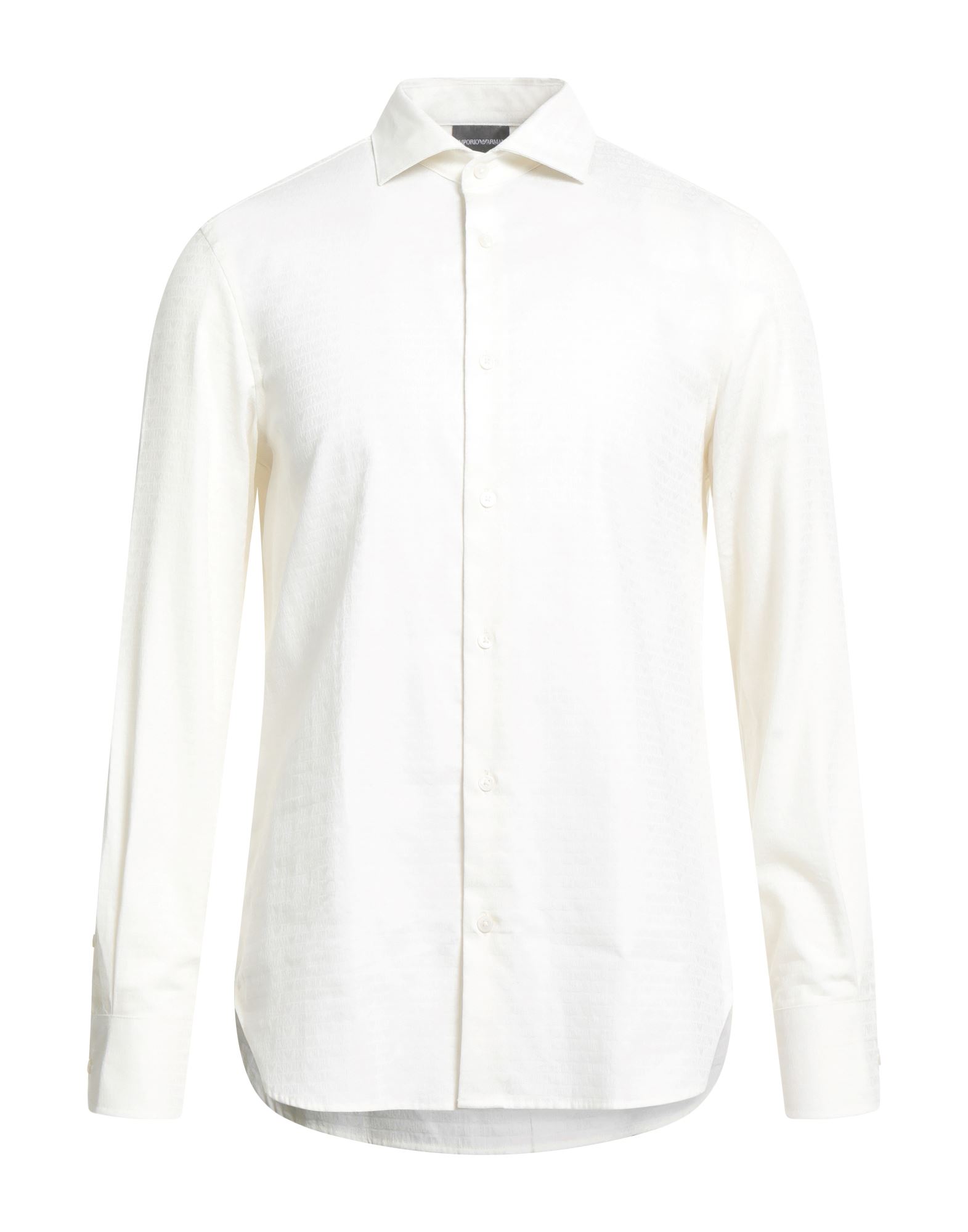 슬림 셔츠, 자카드, 로고 디자인, 브랜드 로고, 클래식 칼라, 롱 슬리브, 버튼 커프스, 버튼 여밈, 세탁기로 세탁, 표백 금지, 건조기 사용불가. 이미지