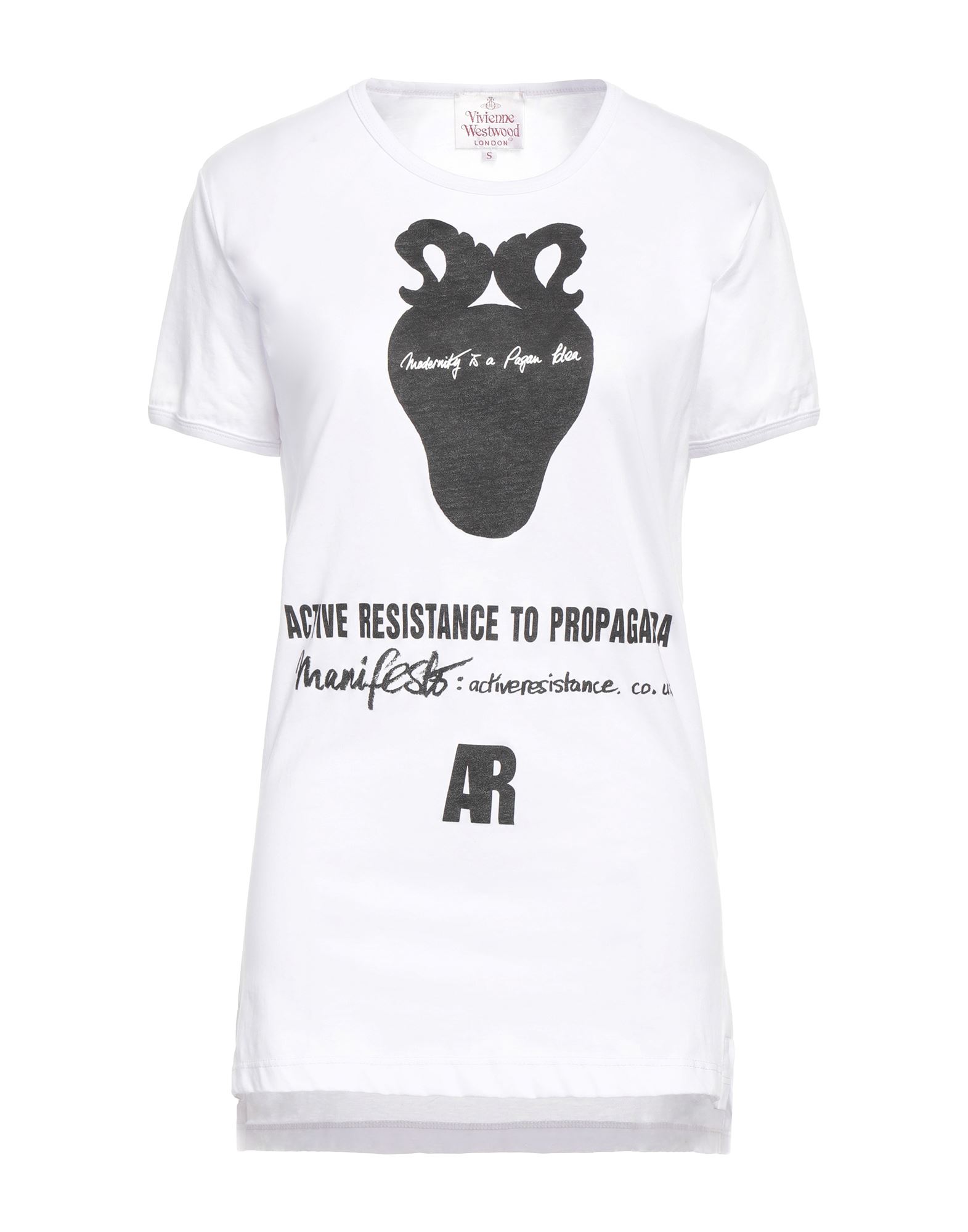 프린트 디테일 솔리드 컬러, 쇼트 슬리브, 라운드 네크라인. 이미지