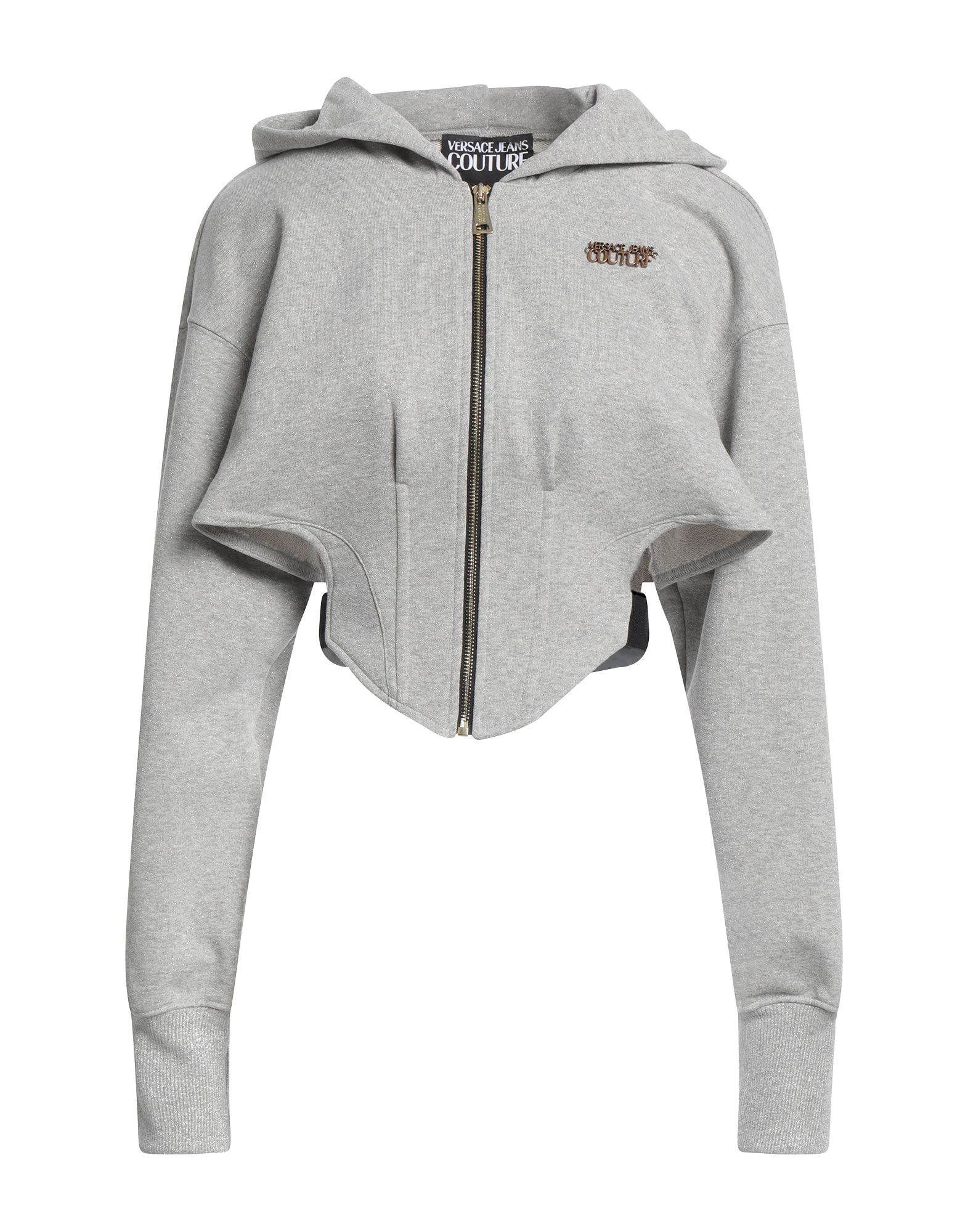 프렌치 테리, 메탈릭 효과, 브랜드 로고, 솔리드 컬러, 후드, 롱 슬리브, 지퍼 여밈, 포켓 없음, 세탁기 세탁 또는 드라이클리닝, 표백 금지, 건조기 사용불가, 이 브랜드는 사이즈가 작게 나옵니다. 이미지