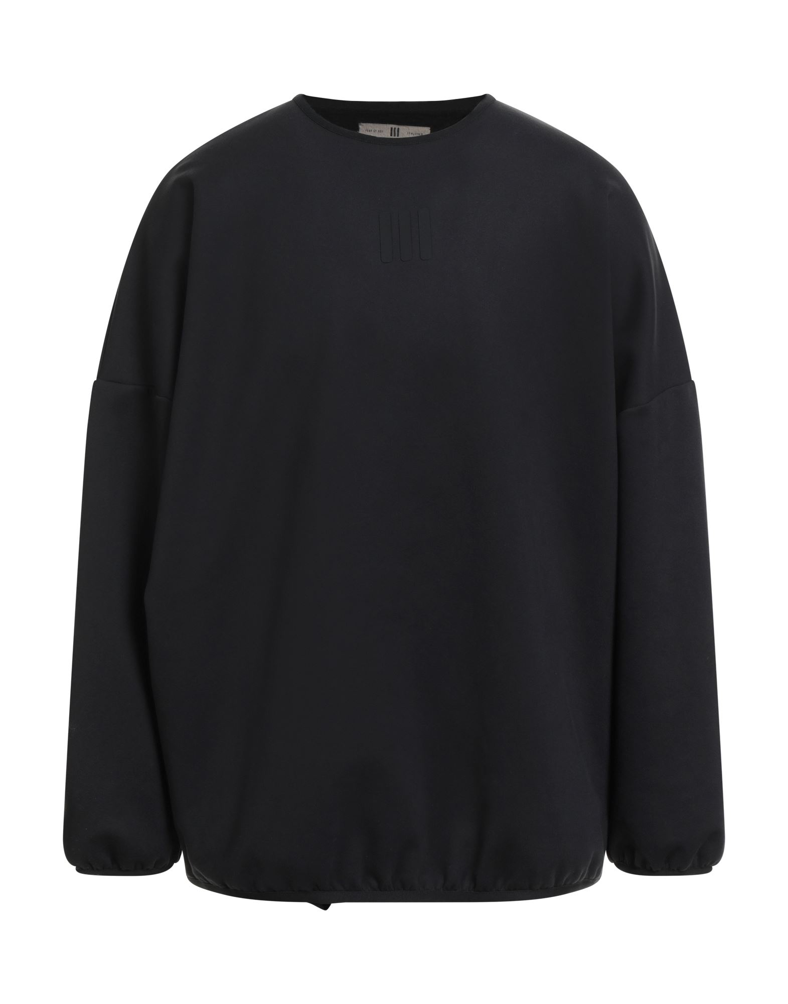 저지, 솔리드 컬러, 브랜드 로고, 크루넥, 롱 슬리브, 스트레치, 세탁기 세탁 또는 드라이클리닝, 표백 금지, 건조기 사용불가. 이미지