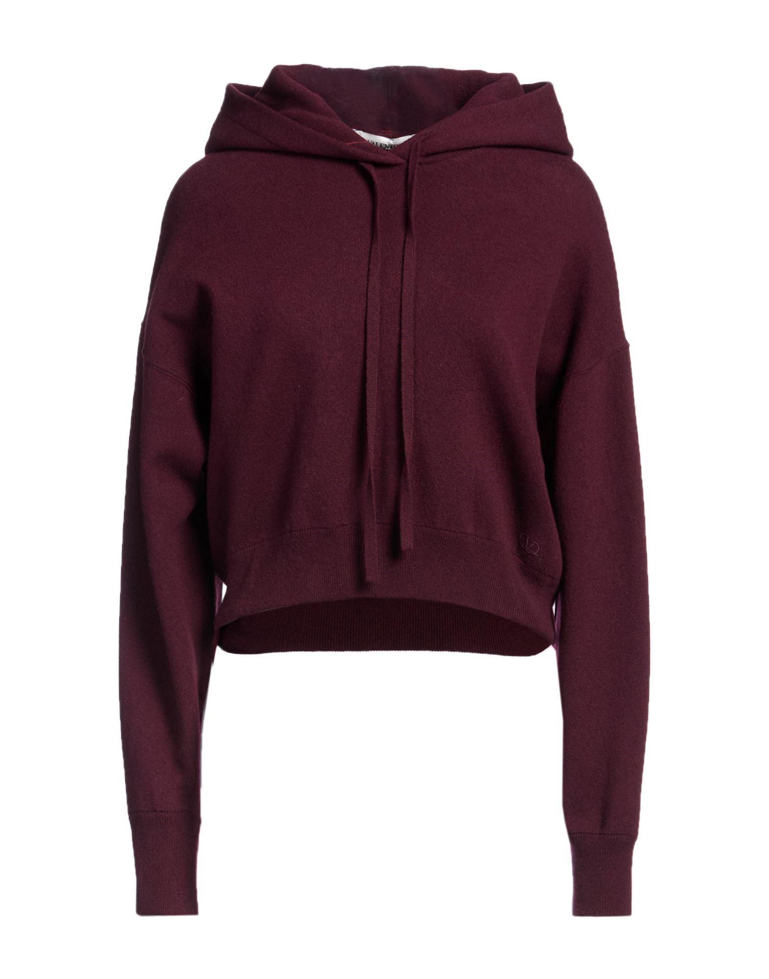 니트 소재, 미디엄웨이트 니트, 브랜드 로고, 솔리드 컬러, 후드, 롱 슬리브, 포켓 없음, 드라이클리닝, 건조기 사용불가, 표백 금지. 이미지