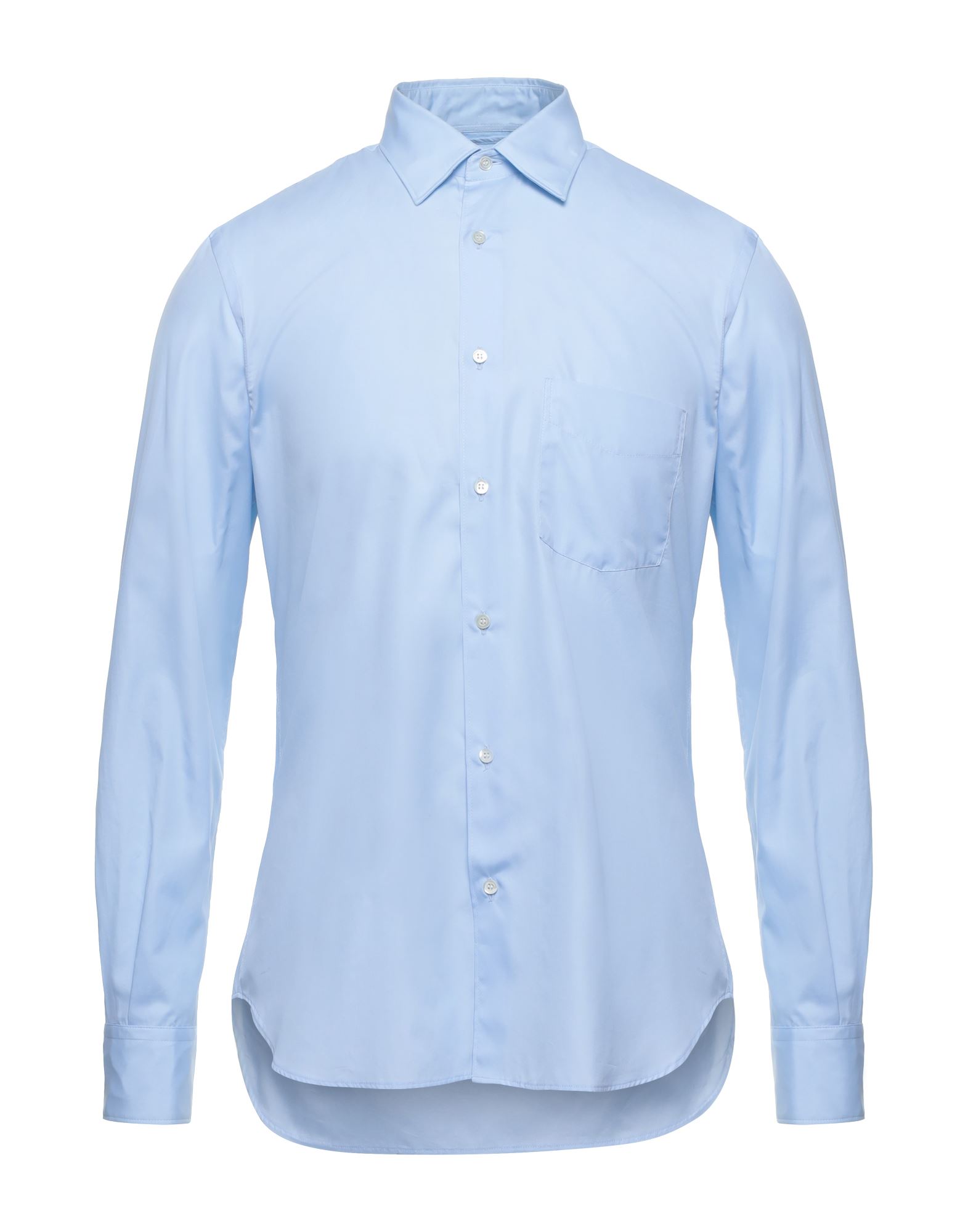 레귤러 셔츠, 우븐, 솔리드 컬러, 장식 부착 없음, 클래식 칼라, 롱 슬리브, 버튼 여밈, 포켓 1개, 동물성 비섬유 자재 함유, 이 브랜드는 사이즈가 작게 나옵니다. 이미지