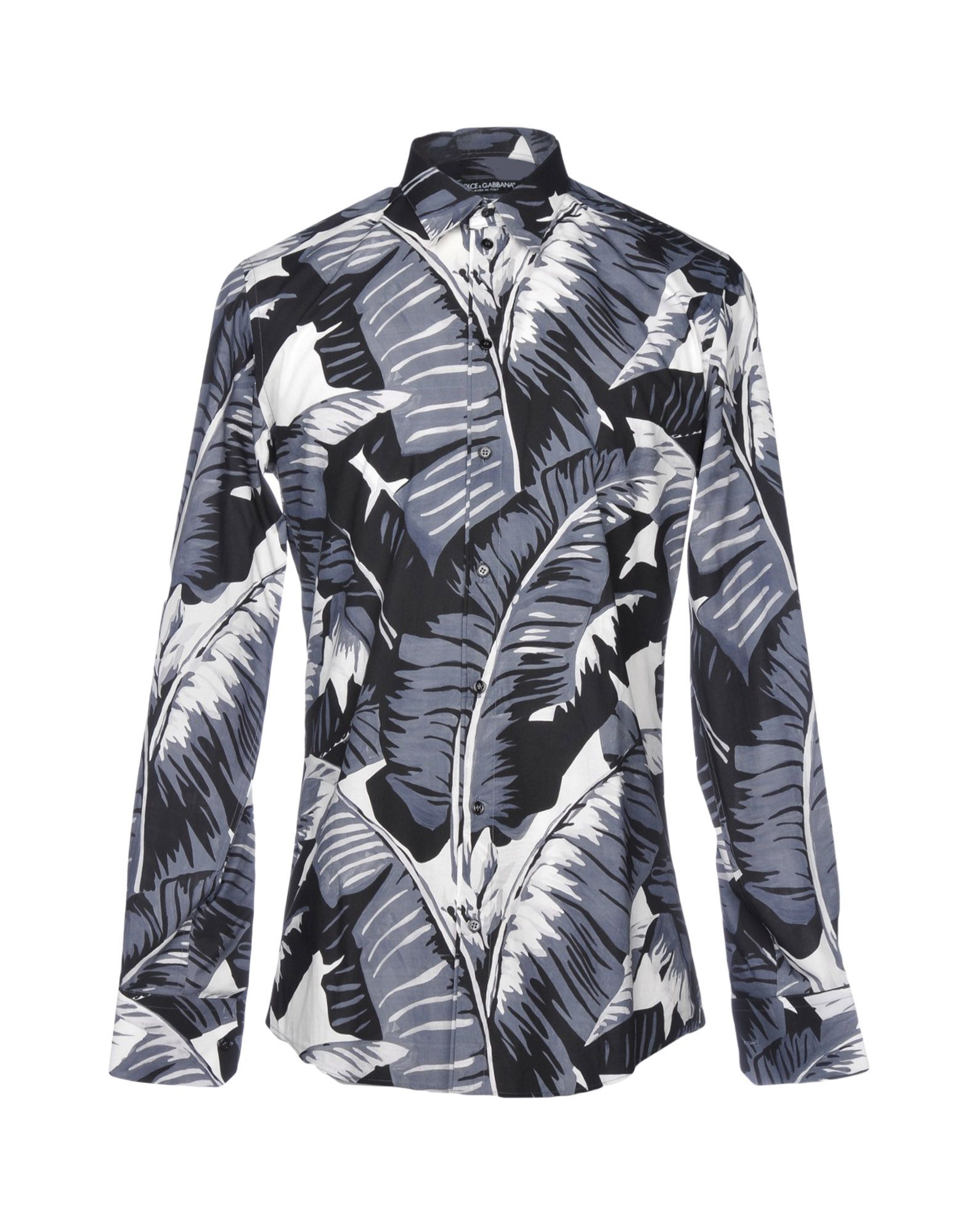 슬림 셔츠, 포플린, 플로럴 모티브, 장식 부착 없음, 클래식 칼라, 롱 슬리브, 버튼 커프스, 버튼 여밈, 이 브랜드는 사이즈가 크게 나옵니다. 이미지