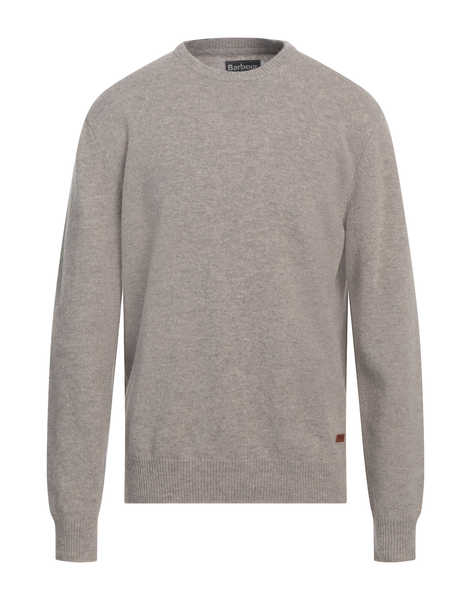 울, 장식 디테일 솔리드 컬러, 인조 스웨이드 트리밍, 브랜드 로고, 크루넥, 롱 슬리브, 동물성 비섬유 자재 함유, 손세탁 또는 드라이클리닝, 표백 금지, 건조기 사용불가. 이미지