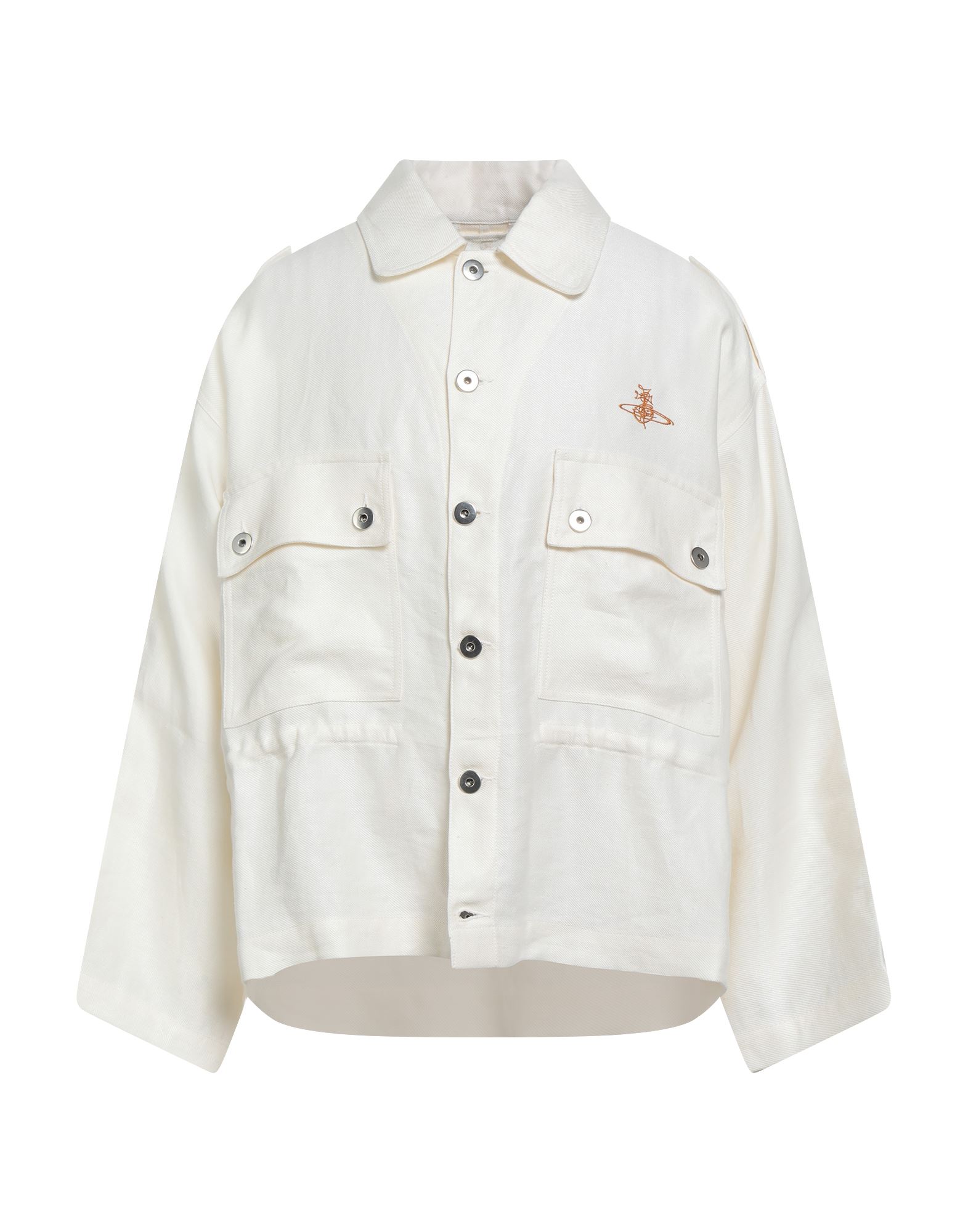 셔츠 자켓, 우븐, 솔리드 컬러, 자수 로고 장식, 탭, 클래식 칼라, 롱 슬리브, 버튼 커프스, 버튼 여밈, 패치 포켓, 드로스트링 헴라인, 드라이클리닝, 표백 금지, 건조기 사용불가, 이 브랜드는 사이즈가 작게 나옵니다. 이미지