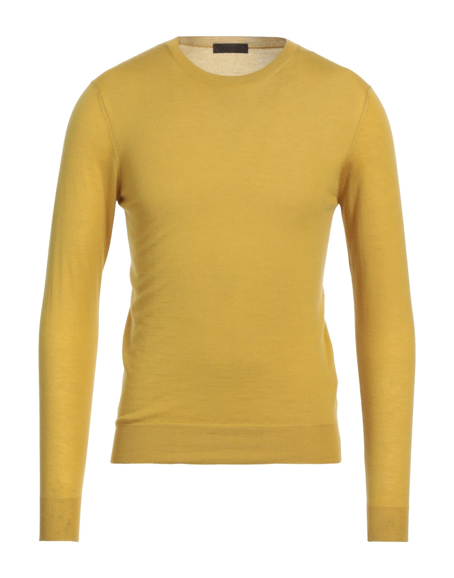 캐시미어, 라이트웨이트 니트, 장식 부착 없음, 솔리드 컬러, 크루넥, 롱 슬리브, 포켓 없음. 이미지