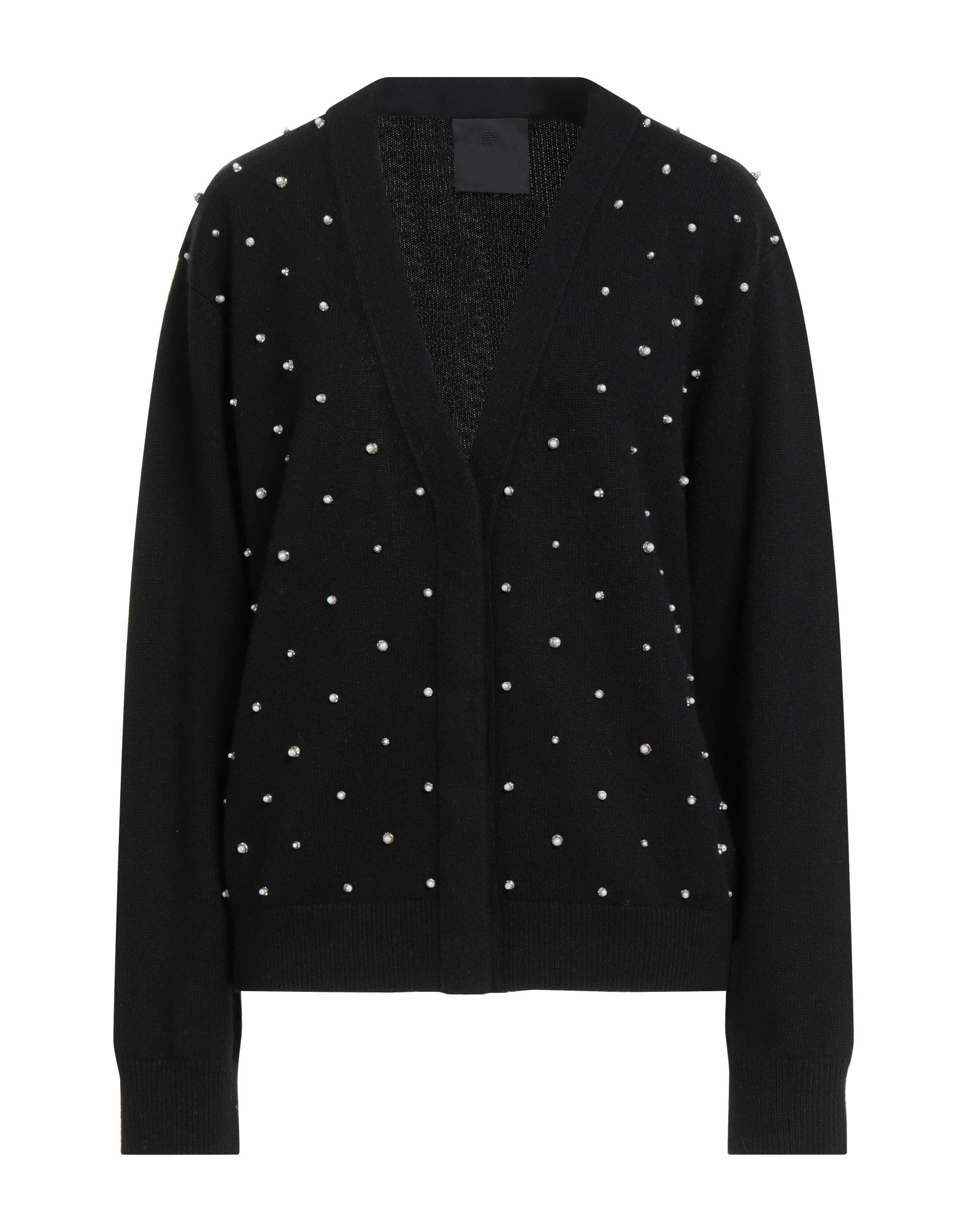 캐시미어, 라이트웨이트 니트, 비즈, 장식 디테일 솔리드 컬러, 롱 슬리브, 히든 버튼 여밈, 드라이클리닝, 표백 금지, 건조기 사용불가, 이 브랜드는 사이즈가 크게 나옵니다. 이미지