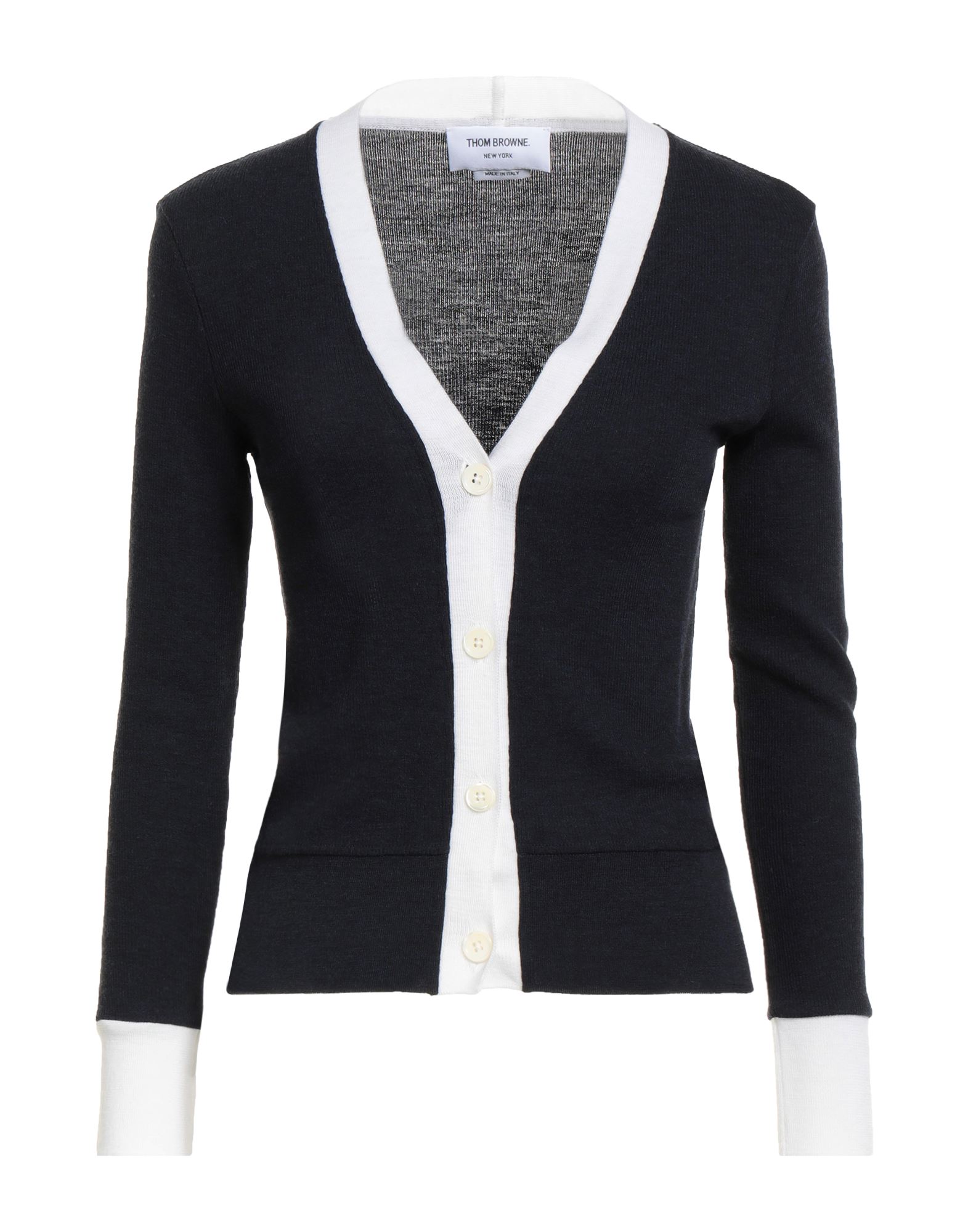 울, 투톤 패턴, 브랜드 로고, 롱 슬리브, 버튼 여밈, 드라이클리닝, 표백 금지, 건조기 사용불가. 이미지