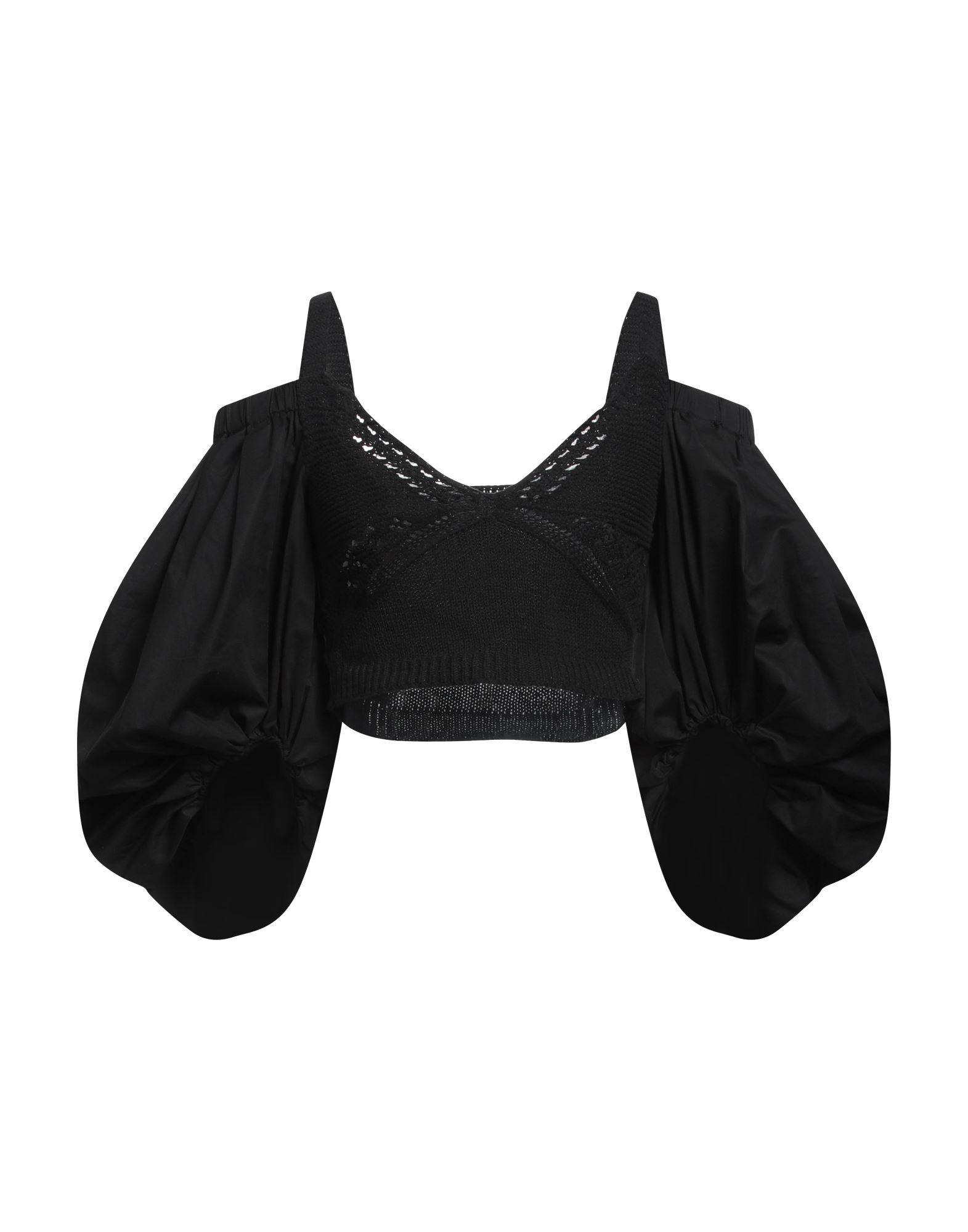 니트 소재, 평직, 미디엄웨이트 니트, 브랜드 로고, 솔리드 컬러, v 네크라인, 3/4길이 슬리브, 포켓 없음. 이미지