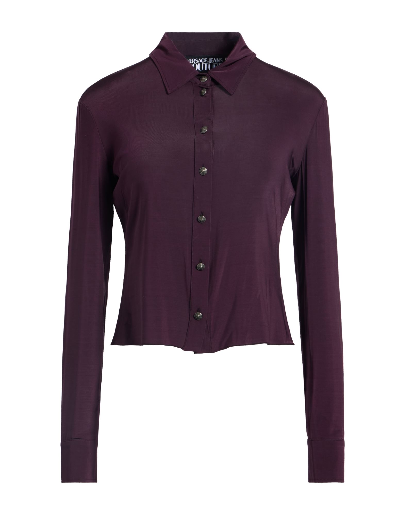 셔츠, 저지, 스트레치 패브릭, 솔리드 컬러, 장식 부착 없음, 클래식 칼라, 롱 슬리브, 버튼 커프스, 버튼 여밈, 세탁기 세탁 또는 드라이클리닝, 표백 금지, 건조기 사용불가, 이 브랜드는 사이즈가 작게 나옵니다. 이미지