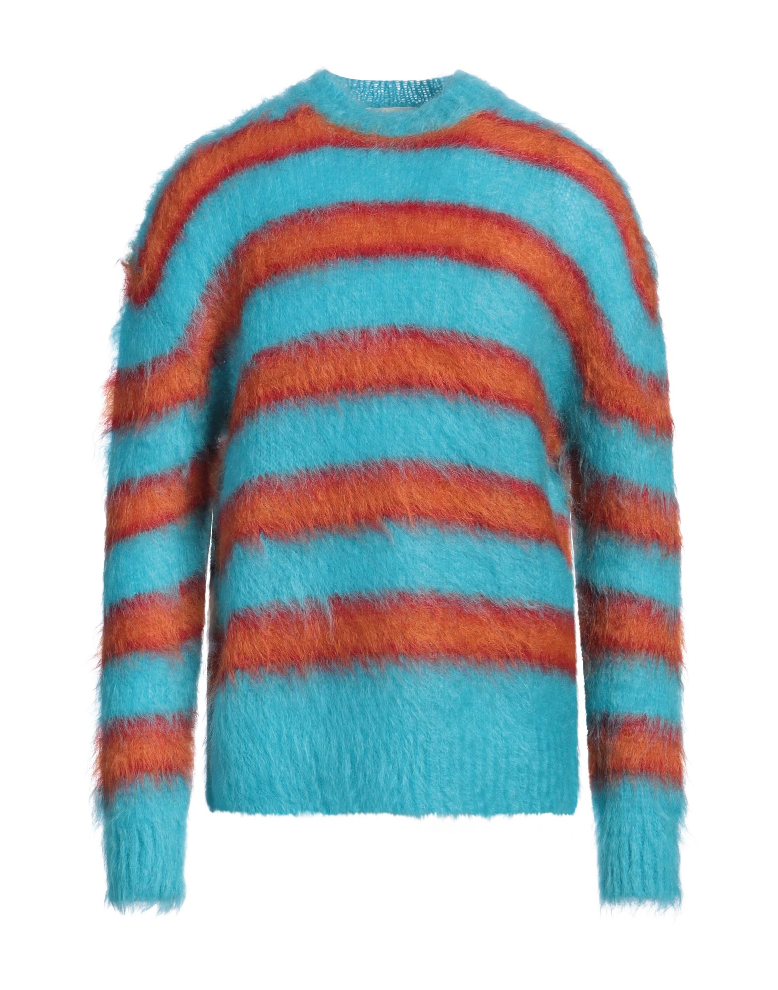 니트 소재, 헤비웨이트 니트, 스트라이프, 장식 부착 없음, 크루넥, 롱 슬리브, 드라이클리닝, 표백 금지, 건조기 사용불가, 이 브랜드는 사이즈가 크게 나옵니다. 이미지