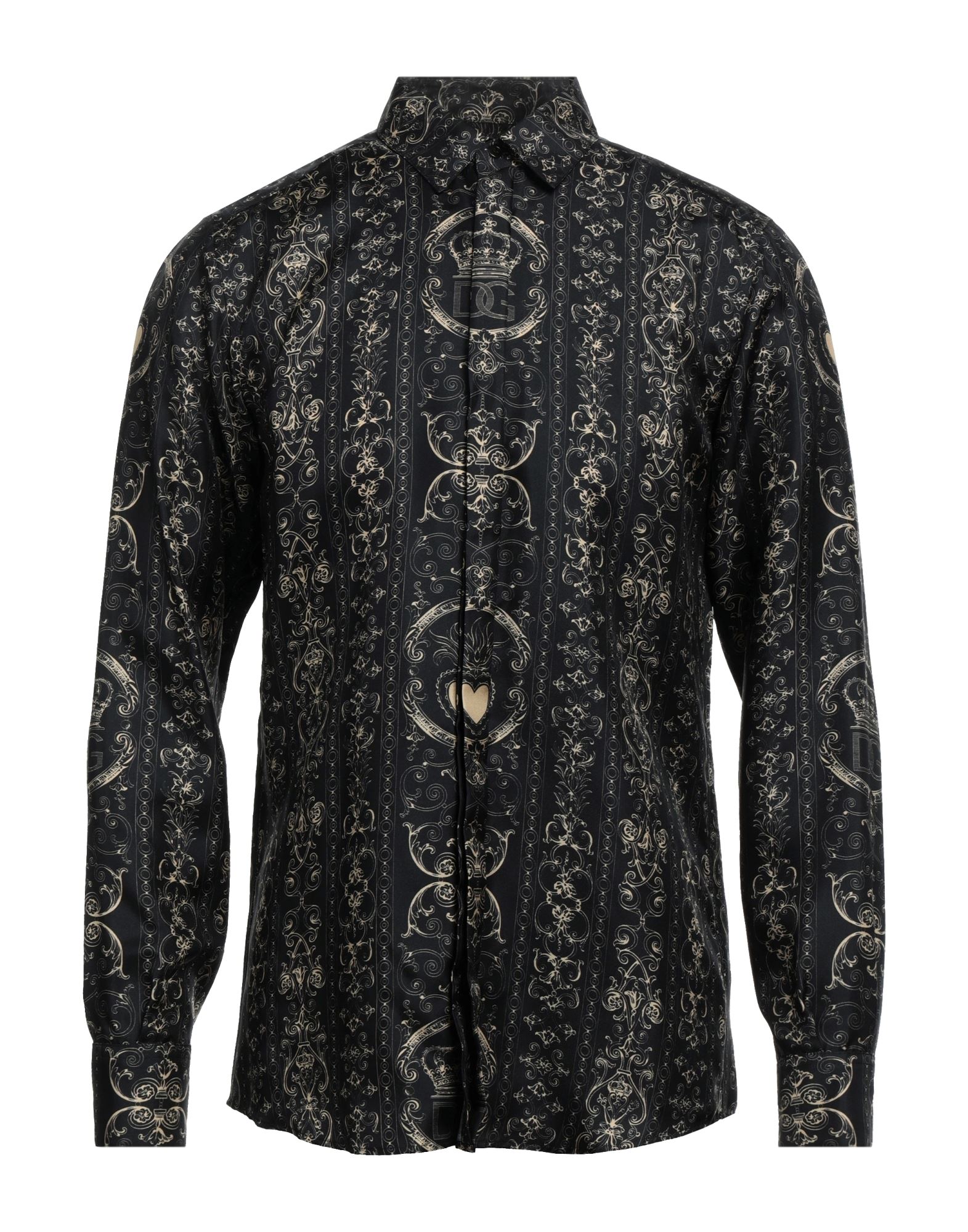 레귤러 셔츠, 새틴, 투톤 패턴, 브랜드 로고, 클래식 칼라, 롱 슬리브, 버튼 여밈, 이 브랜드는 사이즈가 크게 나옵니다. 이미지