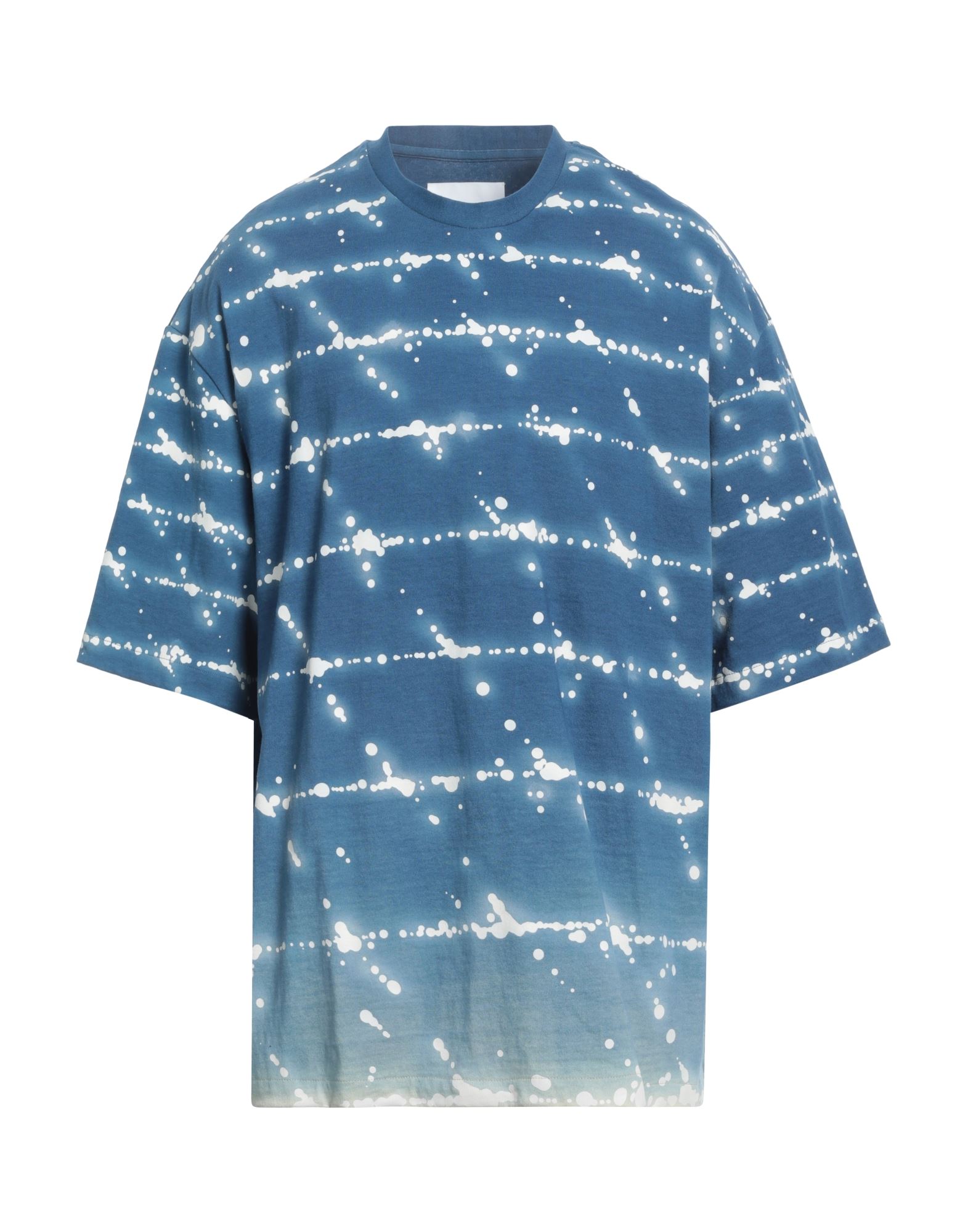 패턴 티셔츠, 저지, 장식 부착 없음, 투톤 패턴, 크루넥, 쇼트 슬리브, 포켓 없음, 드라이클리닝, 건조기 사용불가. 이미지