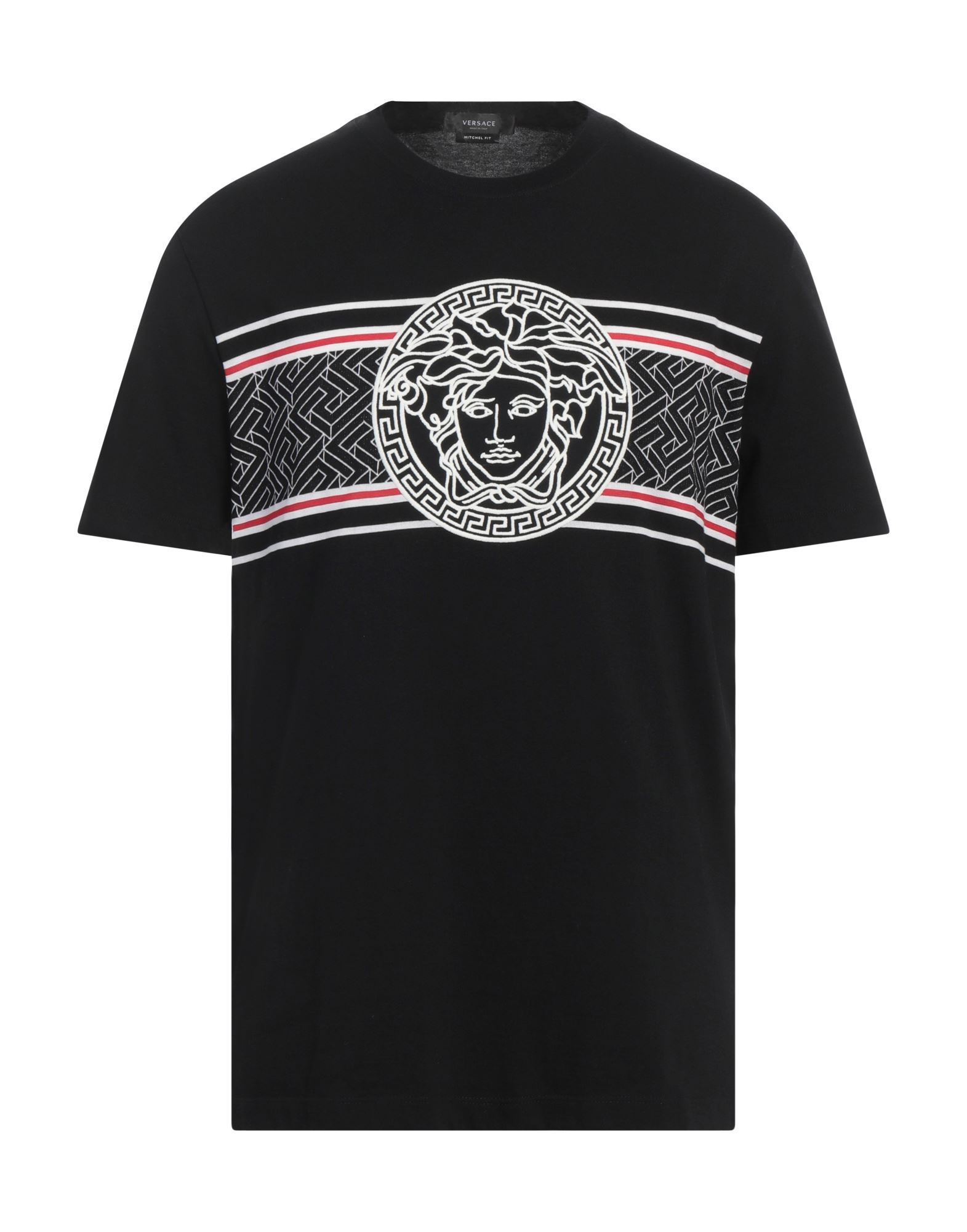 로고 프린트 티셔츠, 저지, 장식 효과, 장식 디테일 솔리드 컬러, 크루넥, 쇼트 슬리브, 포켓 없음, 세탁기 세탁 또는 드라이클리닝, 표백 금지, 건조기 사용불가, 이 브랜드는 사이즈가 크게 나옵니다. 이미지