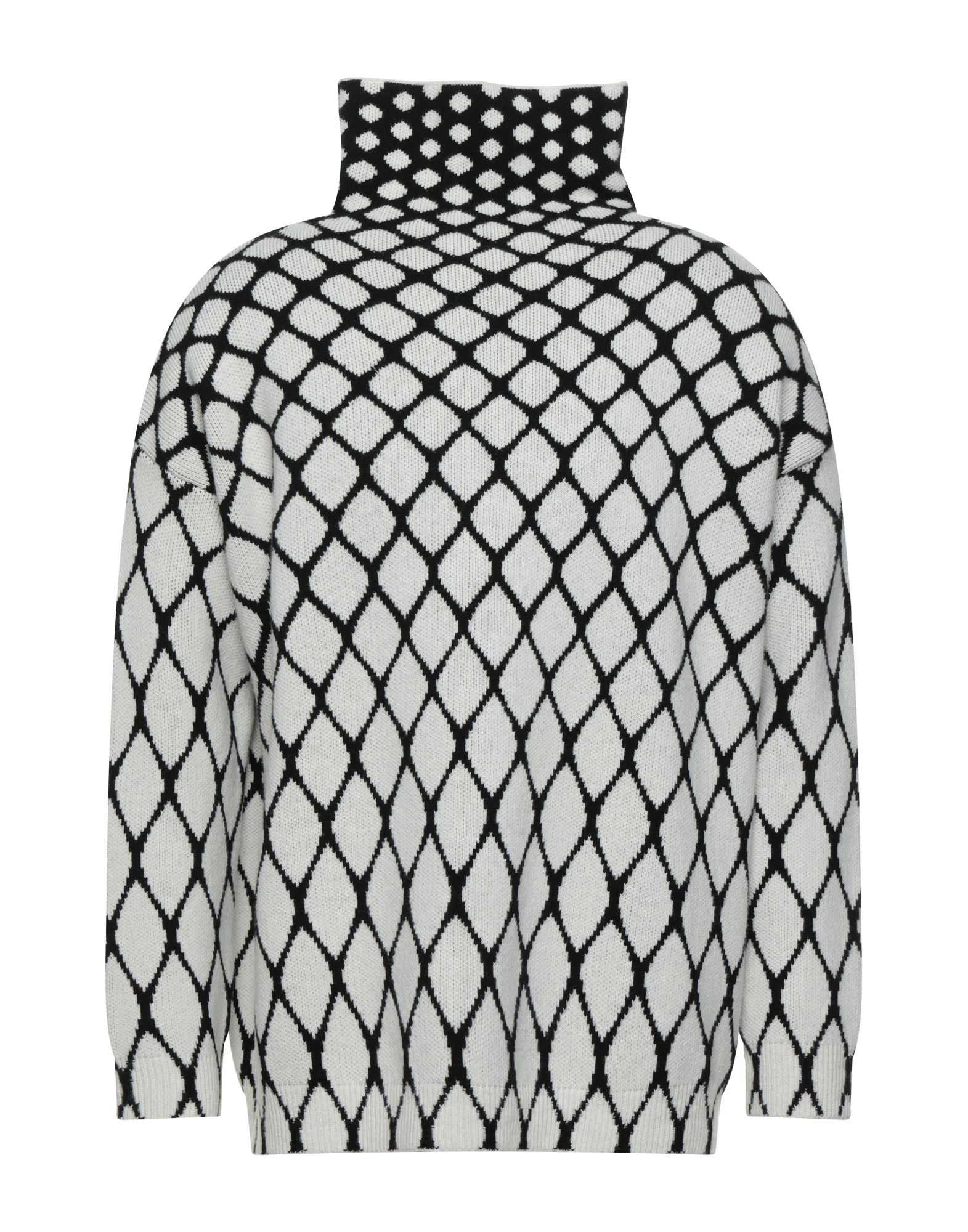 니트 소재, 라이트웨이트 니트, 장식 부착 없음, 기하학 패턴, 터틀넥, 롱 슬리브, 포켓 없음, 이 브랜드는 사이즈가 크게 나옵니다. 이미지