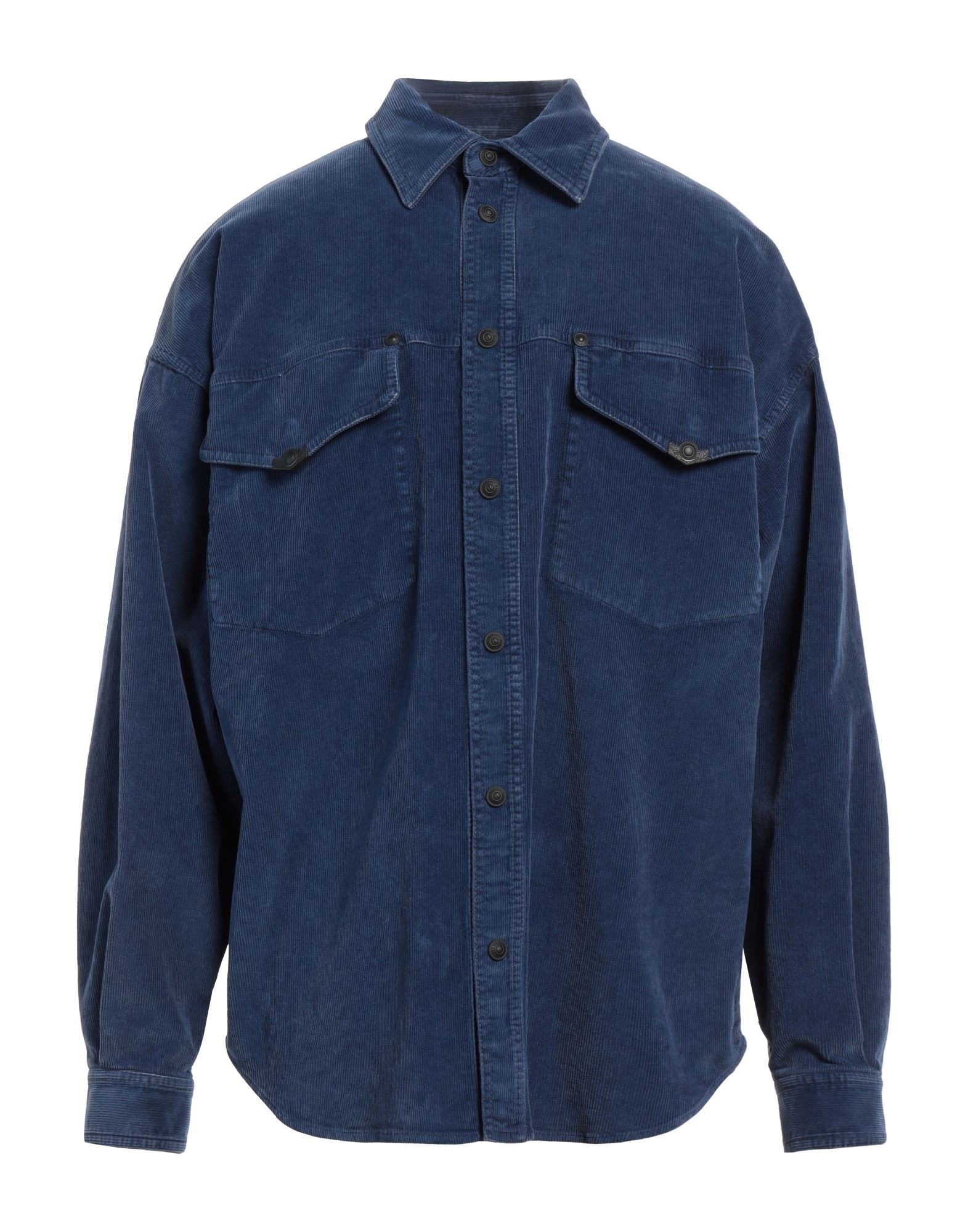 레귤러 셔츠, 코듀로이, 장식 부착 없음, 솔리드 컬러, 클래식 칼라, 롱 슬리브, 스냅버튼 커프스, 스냅버튼 여밈, 포켓 2개, 스트레치, 세탁기로 세탁, 표백 금지, 건조기 사용불가, 이 브랜드는 사이즈가 작게 나옵니다. 이미지