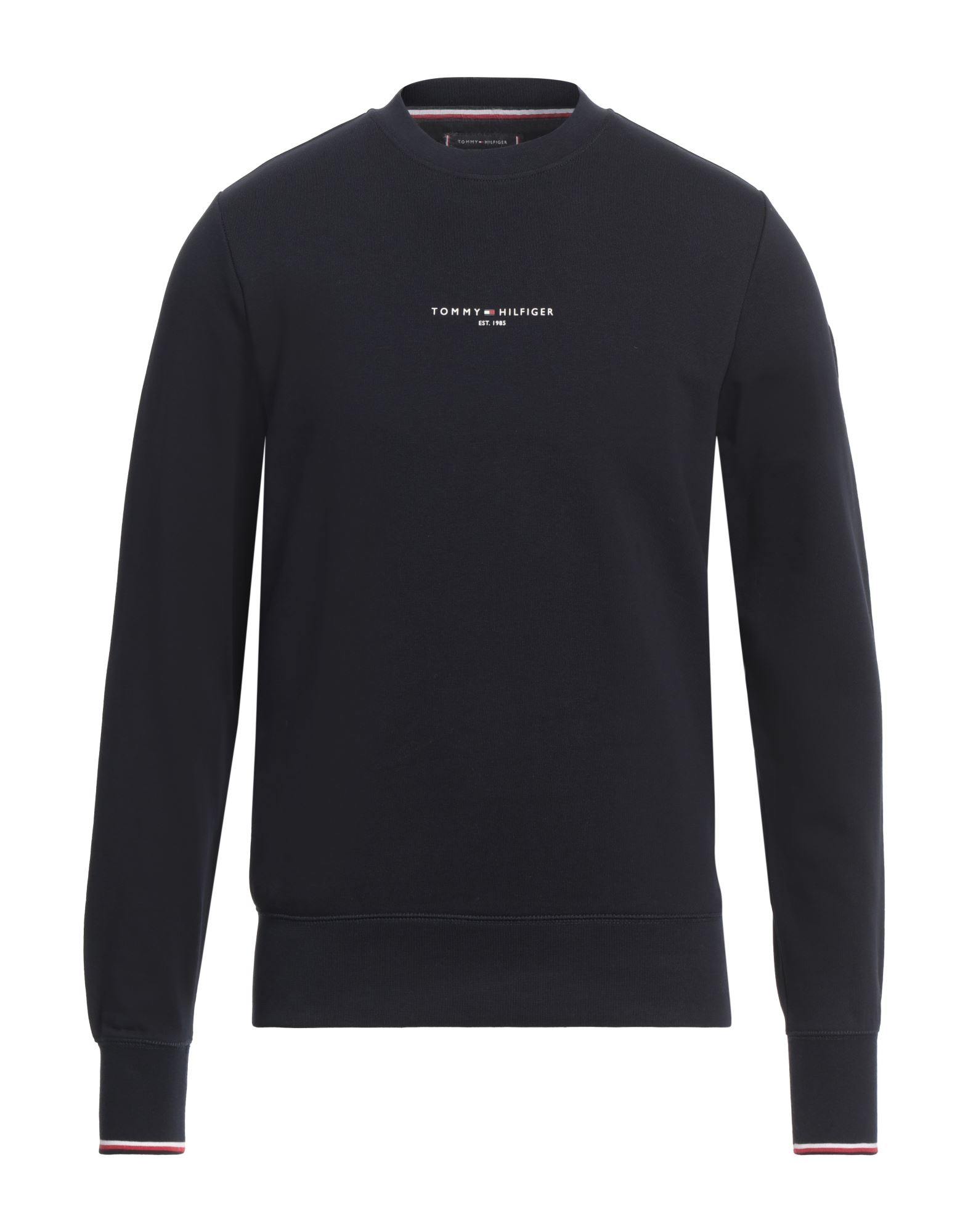 프렌치 테리, 브랜드 로고, 멀티컬러 패턴, 크루넥, 롱 슬리브, 세탁기로 세탁, 건조기 사용가능, 다림질 금지. 이미지