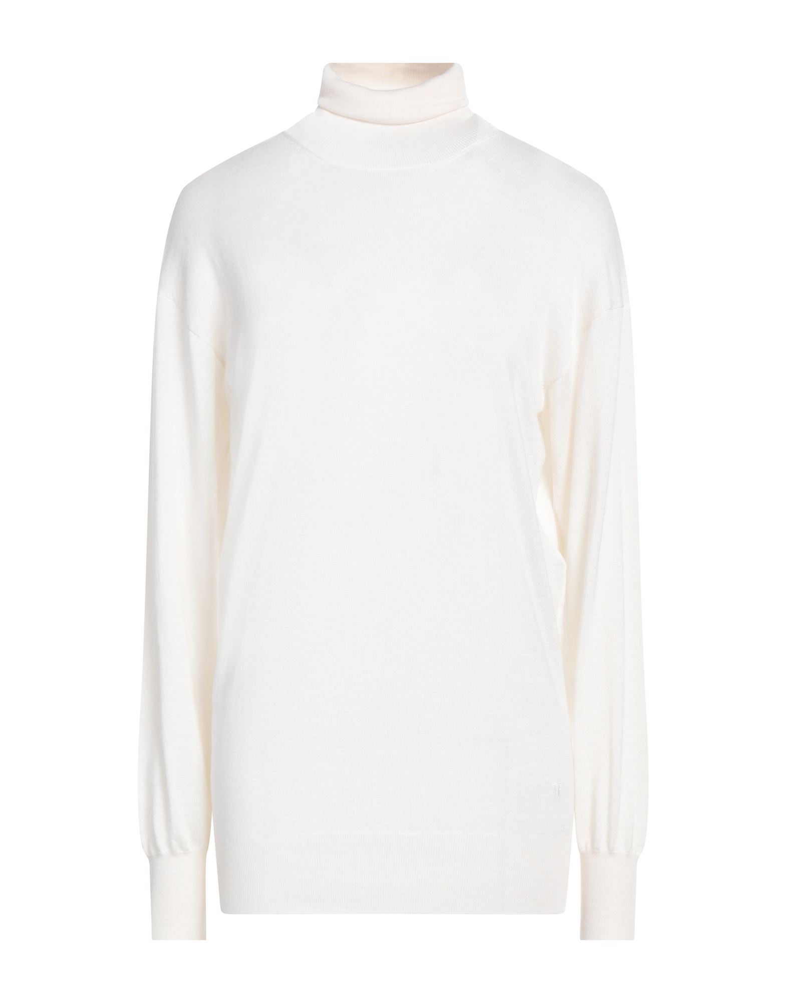 니트 소재, 라이트웨이트 니트, 브랜드 로고, 솔리드 컬러, 터틀넥, 롱 슬리브, 드라이클리닝, 표백 금지, 건조기 사용불가, 이 브랜드는 사이즈가 작게 나옵니다. 이미지