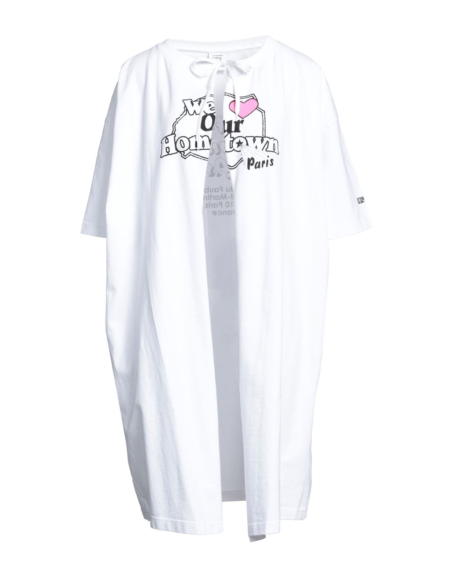 저지, 프린트, 로고, 솔리드 컬러, 딥 네크라인, 라이트웨이트 니트, 쇼트 슬리브, 프론트 클로져, 타이 클로져, 멀티 포켓. 이미지