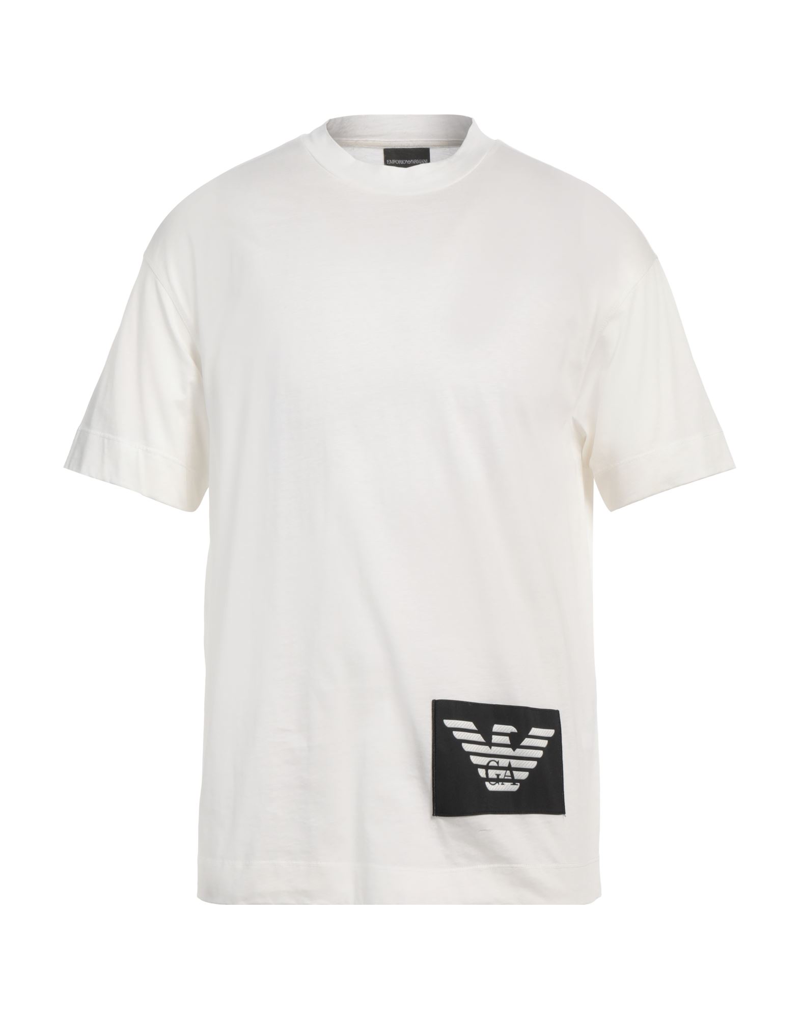 티셔츠, 저지, 장식 디테일 솔리드 컬러, 브랜드 로고, 크루넥, 쇼트 슬리브, 세탁기로 세탁, 표백 금지, 건조기 사용불가. 이미지