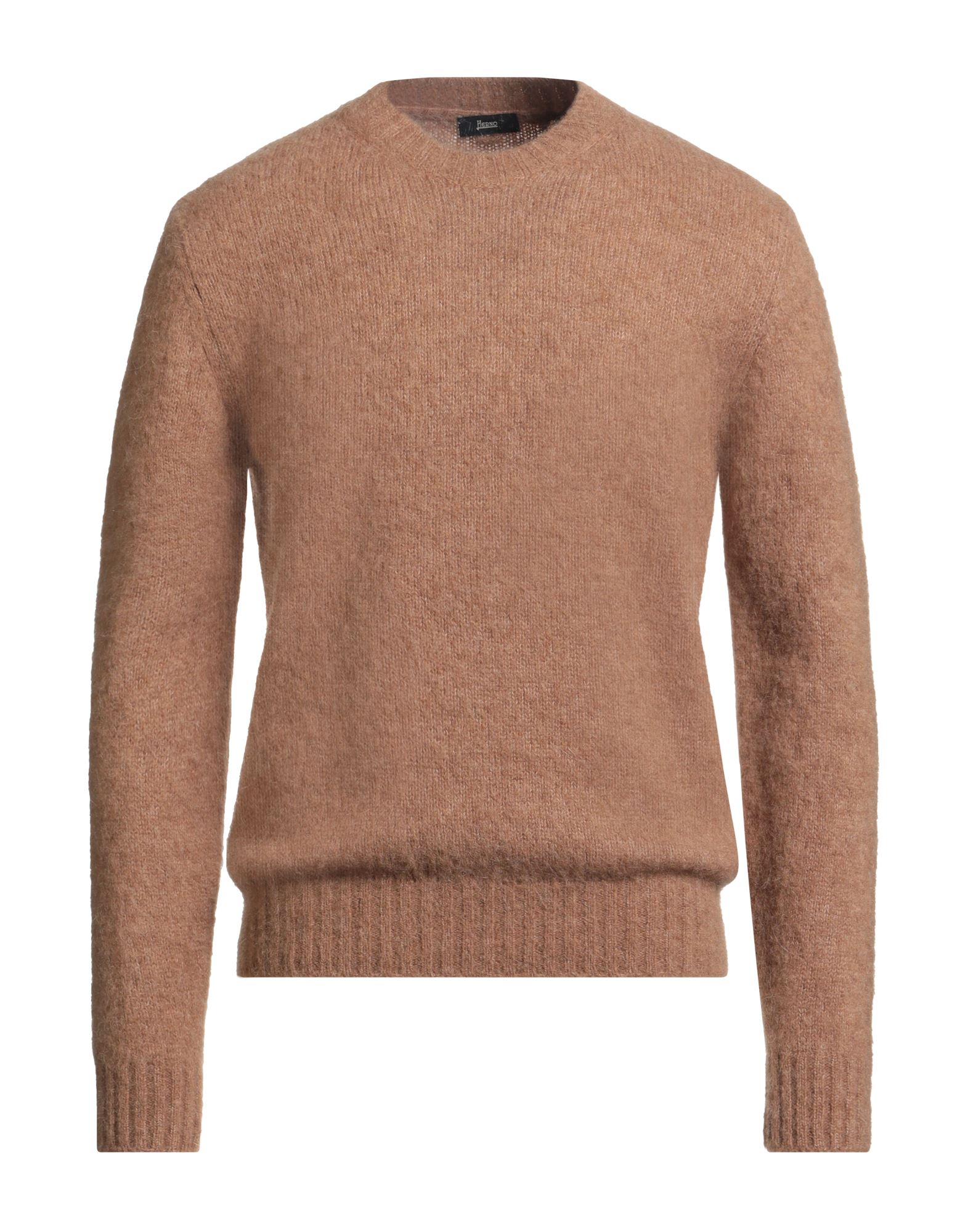 니트 소재, 미디엄웨이트 니트, 장식 부착 없음, 멜란지, 크루넥, 롱 슬리브, 손세탁 또는 드라이클리닝, 표백 금지, 건조기 사용불가. 이미지