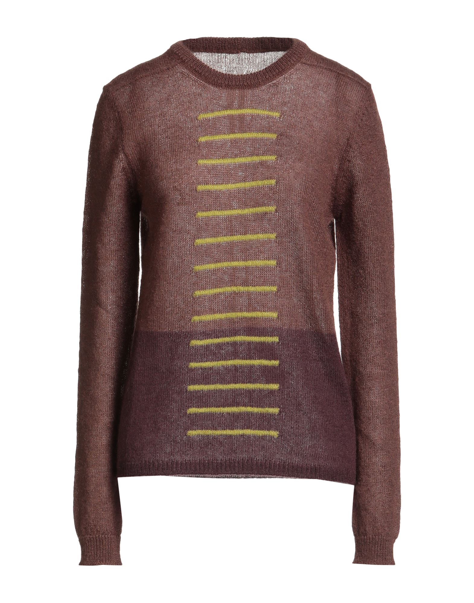 니트 소재, 라이트웨이트 니트, 멀티컬러 패턴, 장식 부착 없음, 크루넥, 롱 슬리브, 손세탁 또는 드라이클리닝, 표백 금지, 건조기 사용불가. 이미지