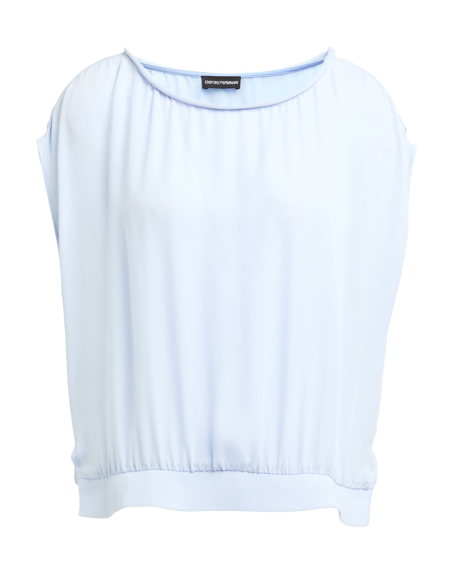 탑, 니트 소재, 크레이프, 라이트웨이트 니트, 솔리드 컬러, 장식 부착 없음, 크루넥, 쇼트 슬리브, 사이드 슬릿 헴라인, 드라이클리닝, 표백 금지, 건조기 사용불가, 이 브랜드는 사이즈가 작게 나옵니다. 이미지