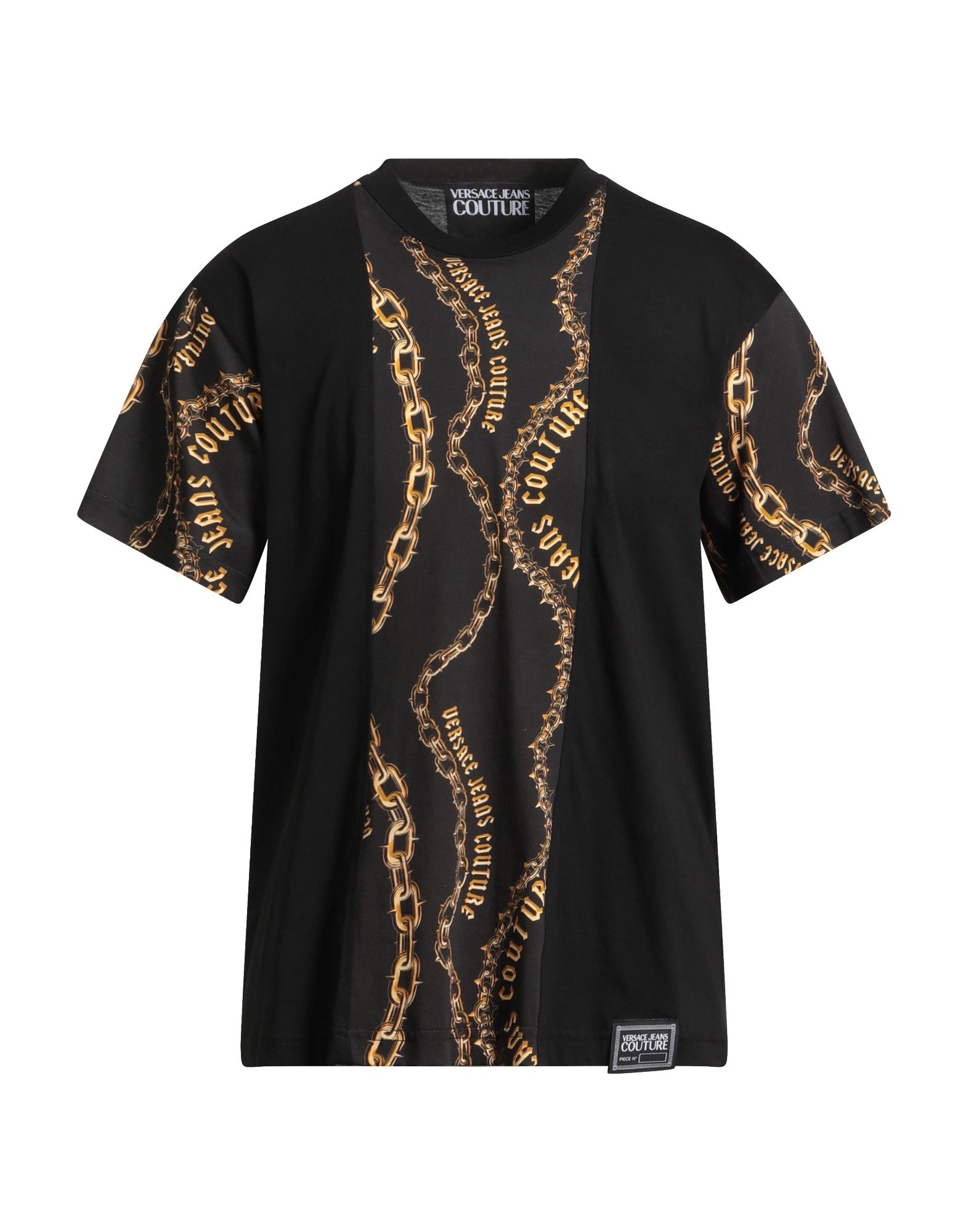 패턴 티셔츠, 저지, 투톤 패턴, 브랜드 로고, 크루넥, 쇼트 슬리브, 세탁기 세탁 또는 드라이클리닝, 표백 금지, 건조기 사용불가, 이 브랜드는 사이즈가 작게 나옵니다. 이미지