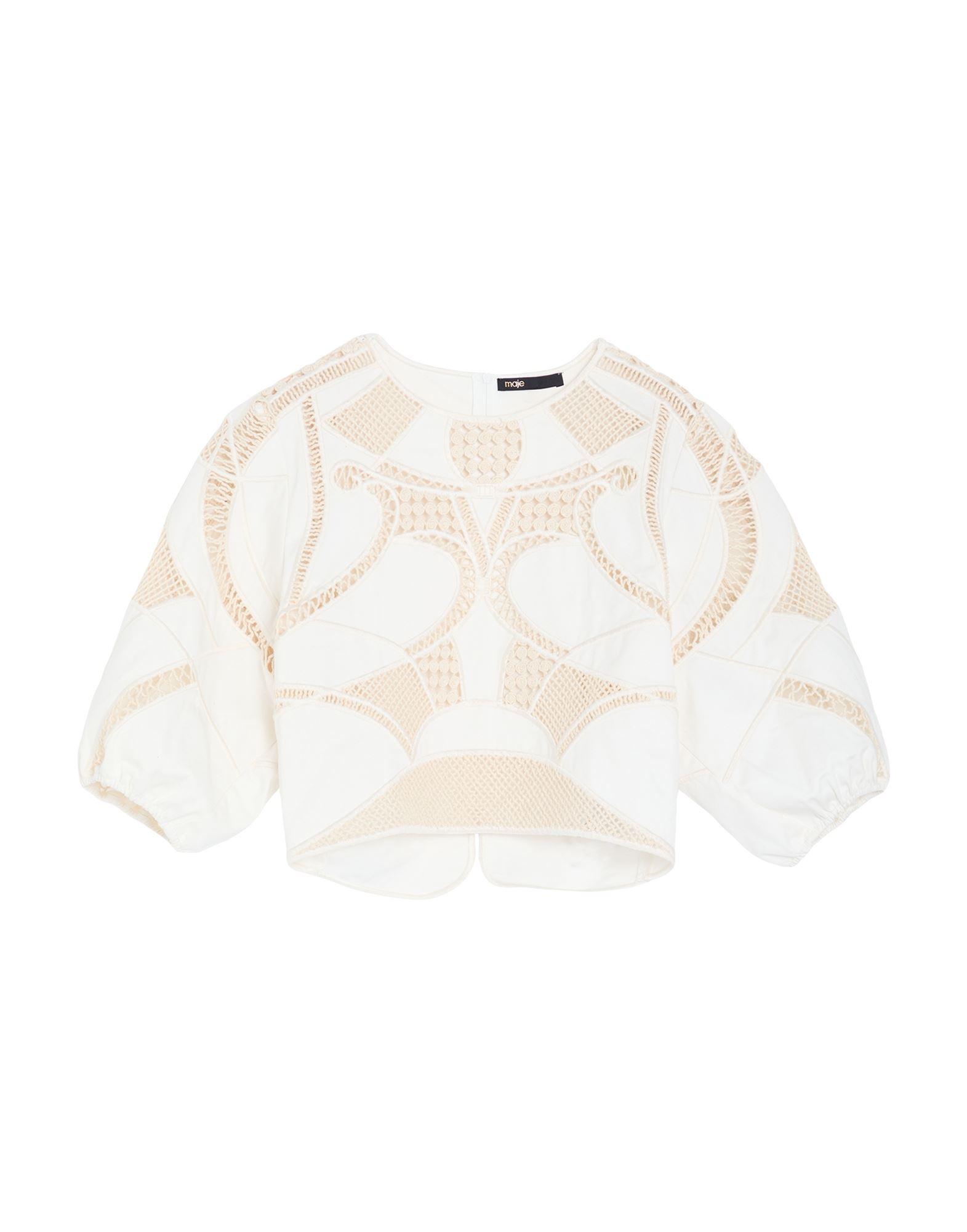 탑, 개버딘, 장식 디테일 솔리드 컬러, 자수 장식, 크루넥, 3/4길이 슬리브, 지퍼 여밈, 손세탁 또는 드라이클리닝, 표백 금지, 건조기 사용불가. 이미지