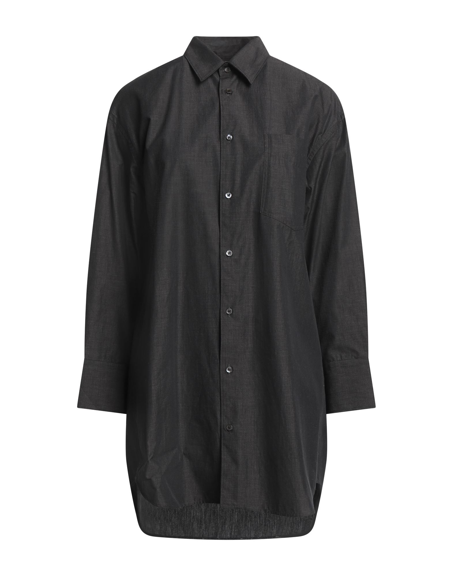 롱 셔츠, 우븐, 솔리드 컬러, 장식 부착 없음, 클래식 칼라, 롱 슬리브, 버튼 커프스, 버튼 여밈, 포켓 1개, 세탁기 세탁 또는 드라이클리닝, 표백 금지, 건조기 사용불가, 이 브랜드는 사이즈가 작게 나옵니다. 이미지