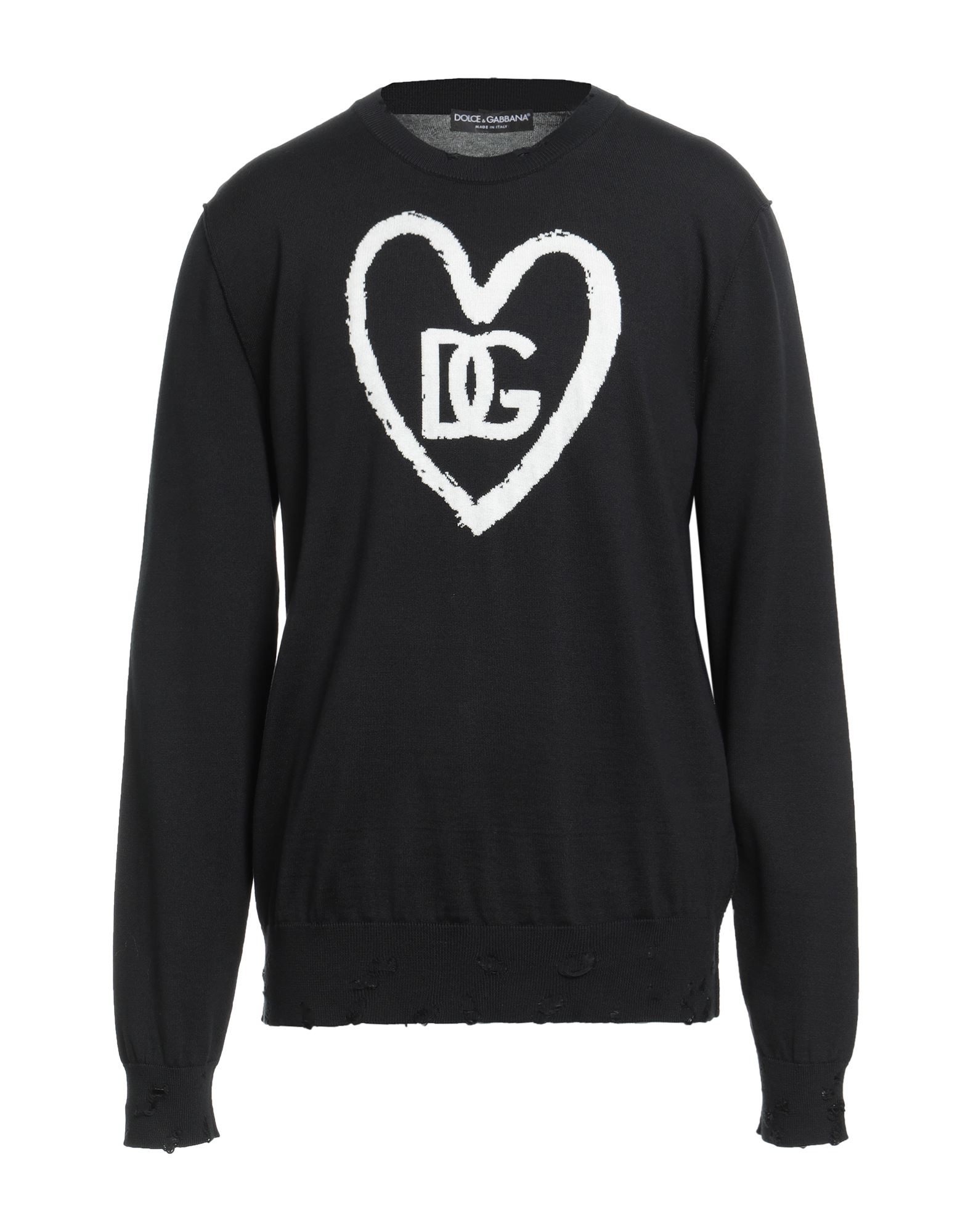 인타르시아 니트, 라이트웨이트 니트, 디스트레스드 효과, 브랜드 로고, 투톤 패턴, 크루넥, 롱 슬리브, 드라이클리닝, 표백 금지, 건조기 사용불가, 이 브랜드는 사이즈가 크게 나옵니다. 이미지