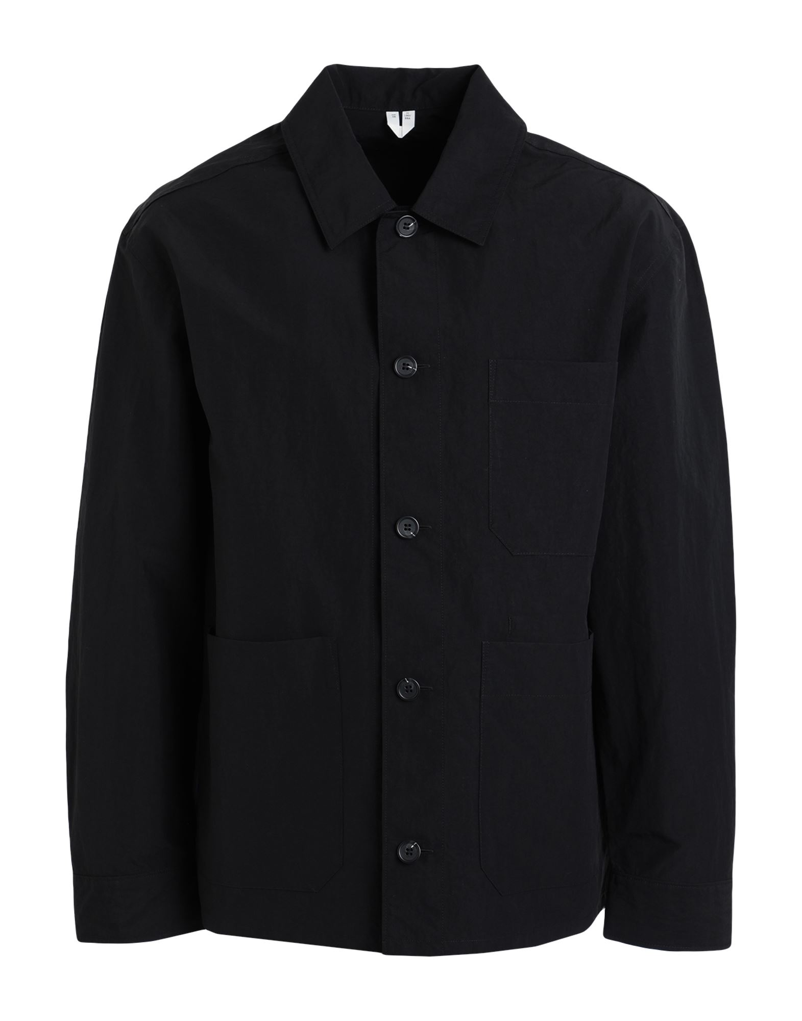 테크니컬 패브릭, 장식 부착 없음, 솔리드 컬러, 클래식 칼라, 롱 슬리브, 버튼 커프스, 버튼 여밈, 멀티 포켓, 셔츠 자켓. 이미지