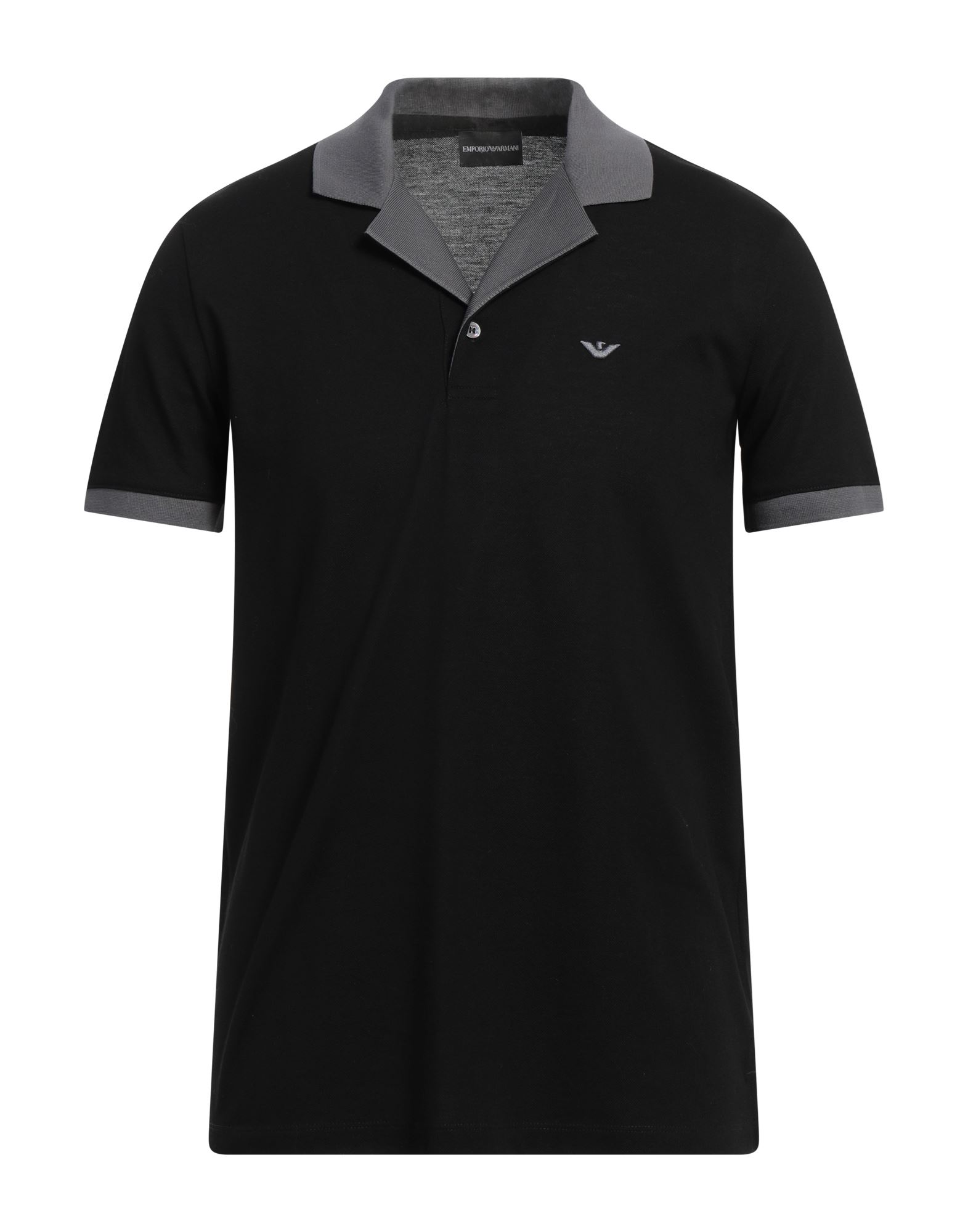 피케, 브랜드 로고, 니트 트리밍, 투톤 패턴, 폴로 칼라, 쇼트 슬리브, 버튼 여밈, 세탁기로 세탁, 표백 금지, 건조기 사용불가. 이미지